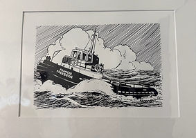 Print of Francis Freeburn given to Rob K