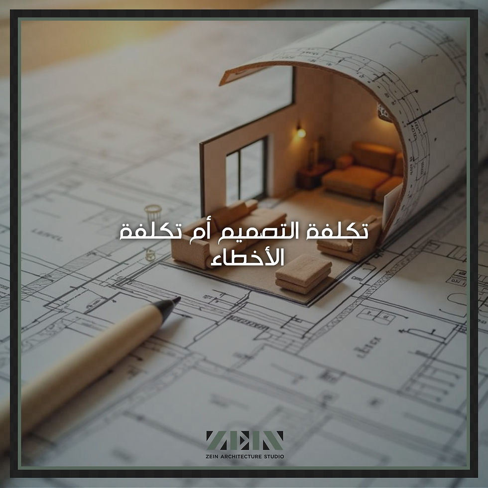 تكلفة التصميم أم تكلفة الأخطاء