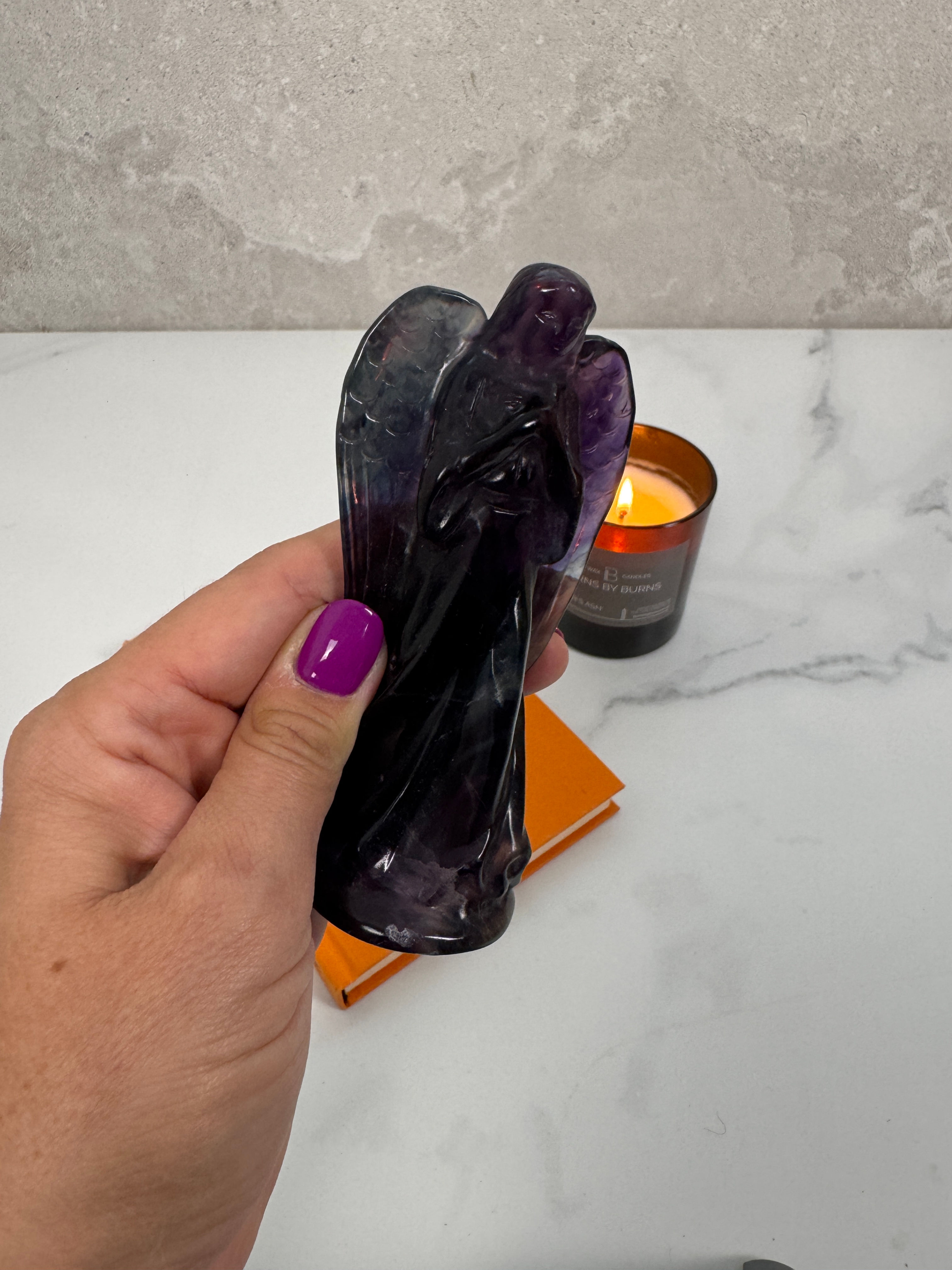 Fluorite Angel (Purple and Green) - Medium