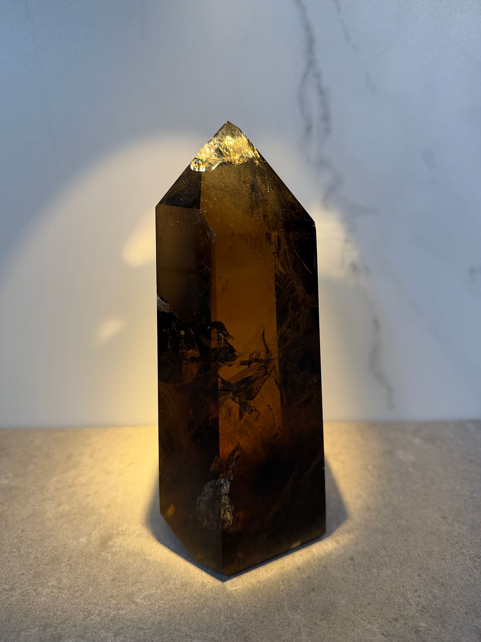 Thumbnail: Citrine Tower Dark Amber Large
