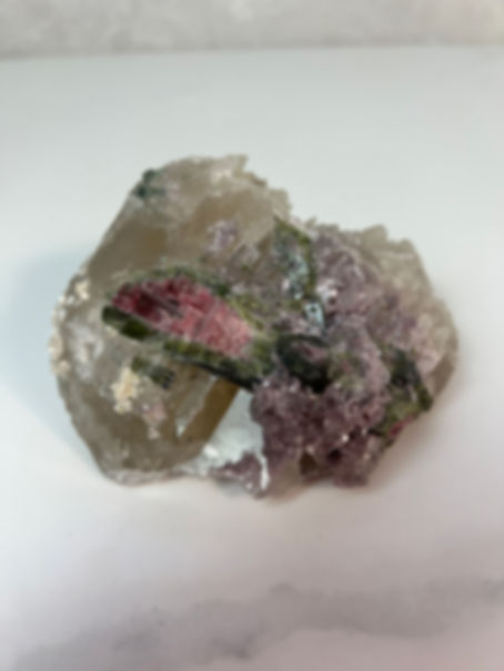 Citrine with Watermelon Tourmaline