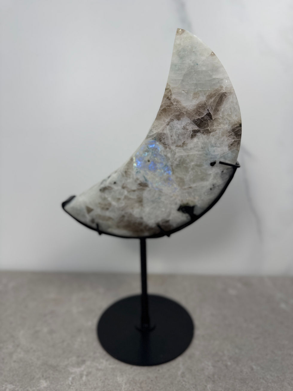 Thumbnail: Rainbow Moonstone (White Labradorite) with stand