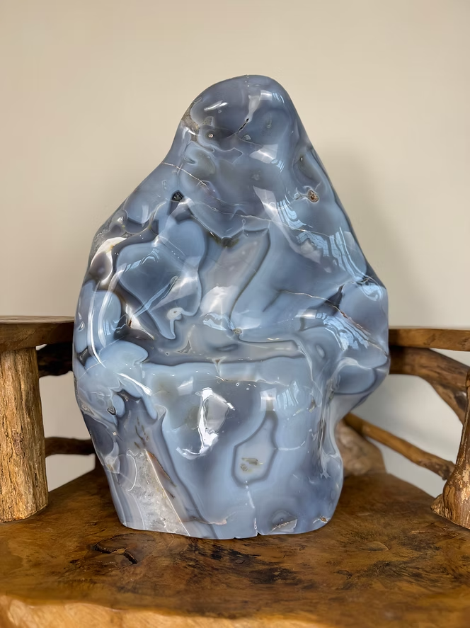 Blue Lace Agate - Penny King Crystals