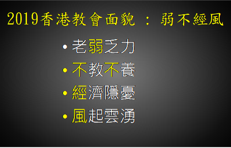 本週評論:「弱不經風」的香港教會