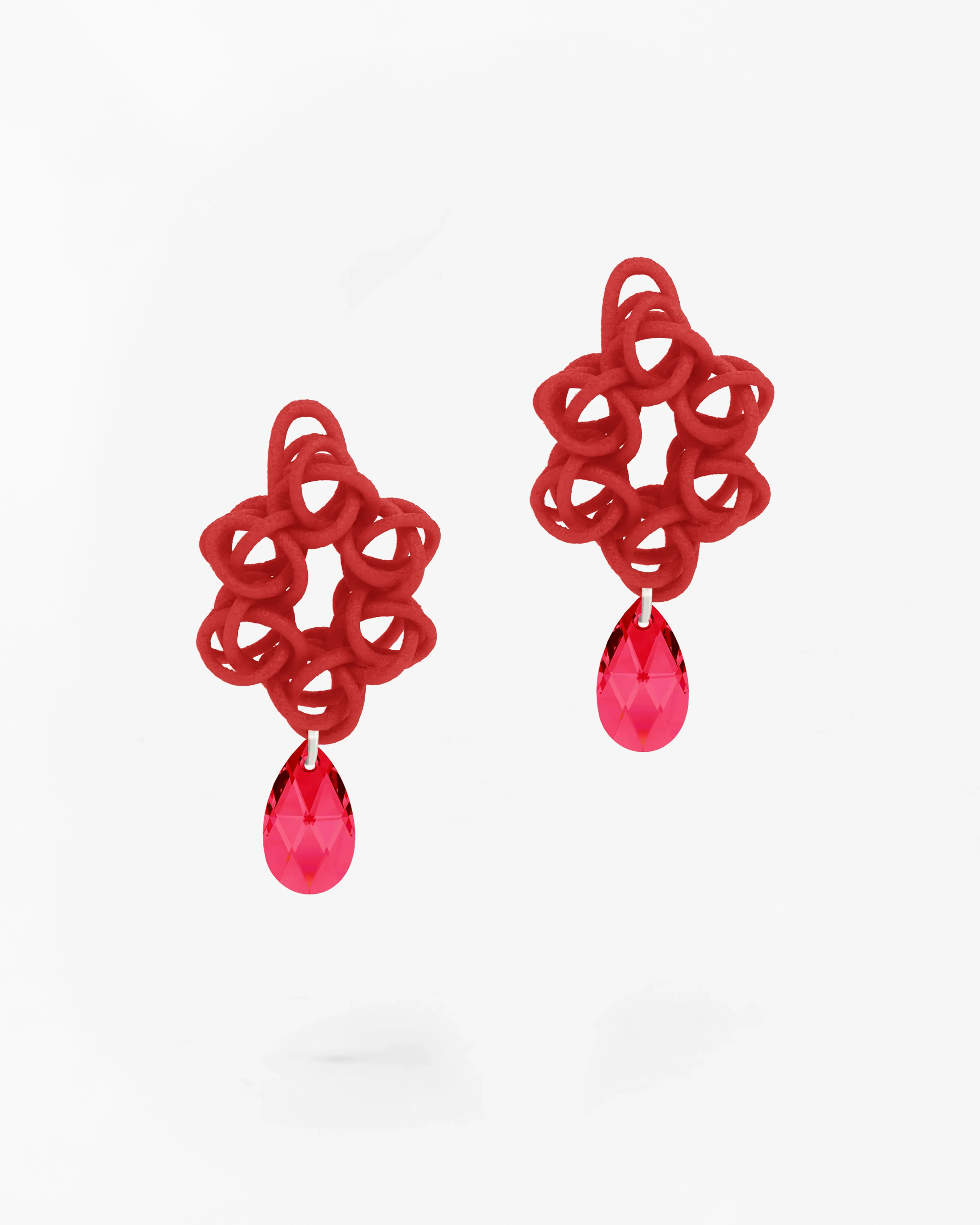 Boltenstern Fabnora Ohrringe Cosmos Tropic Red by BLAHASCHMUCK WIEN