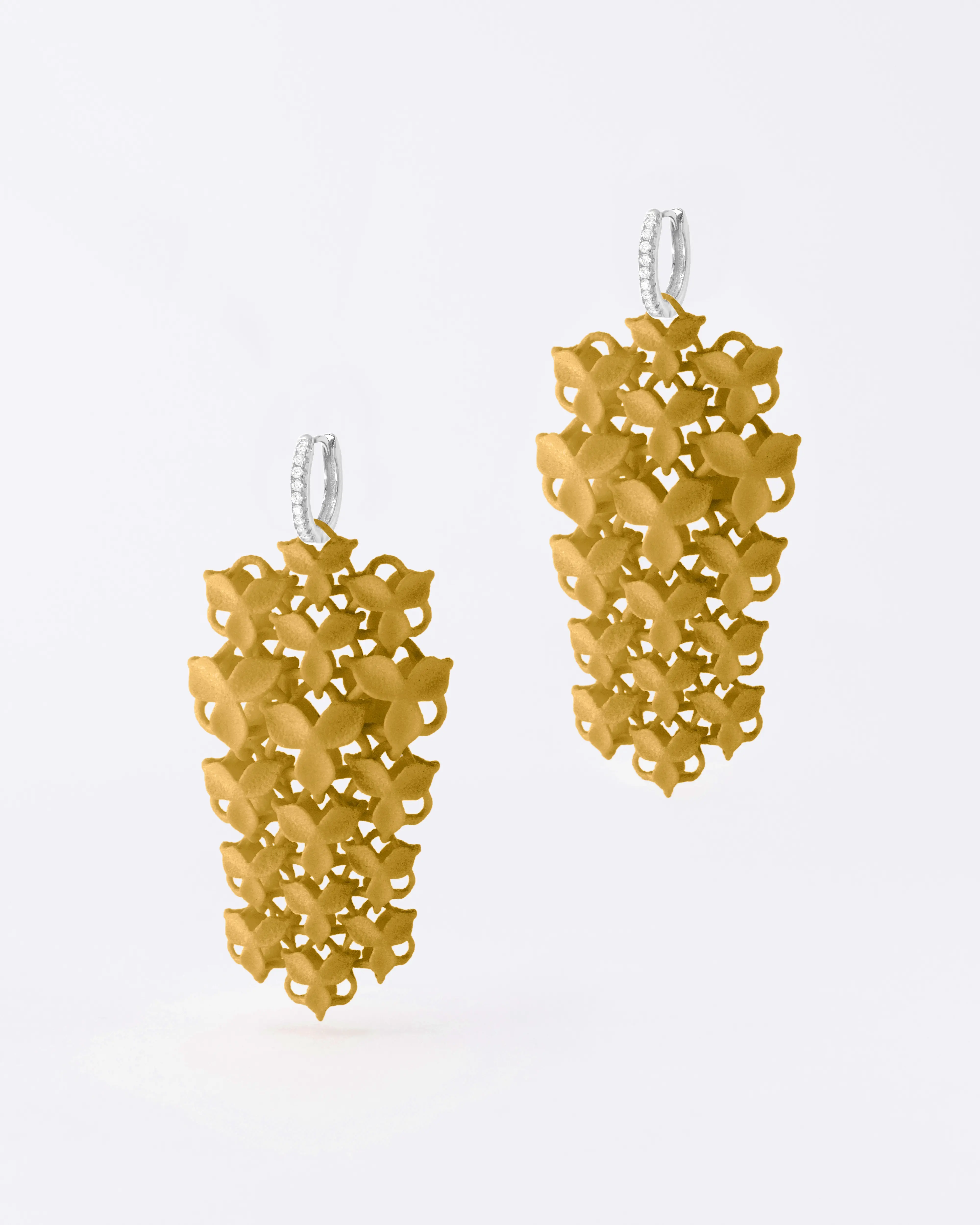 Boltenstern Fabnora Ohrringe Blossom Small Mustard Yellow by BLAHASCHMUCK WIEN 1010