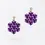 Miniaturbild: Boltenstern Fabnora Ohrringe Blossom Mini Aubergine Purple by BLAHASCHMUCK WIEN 1010