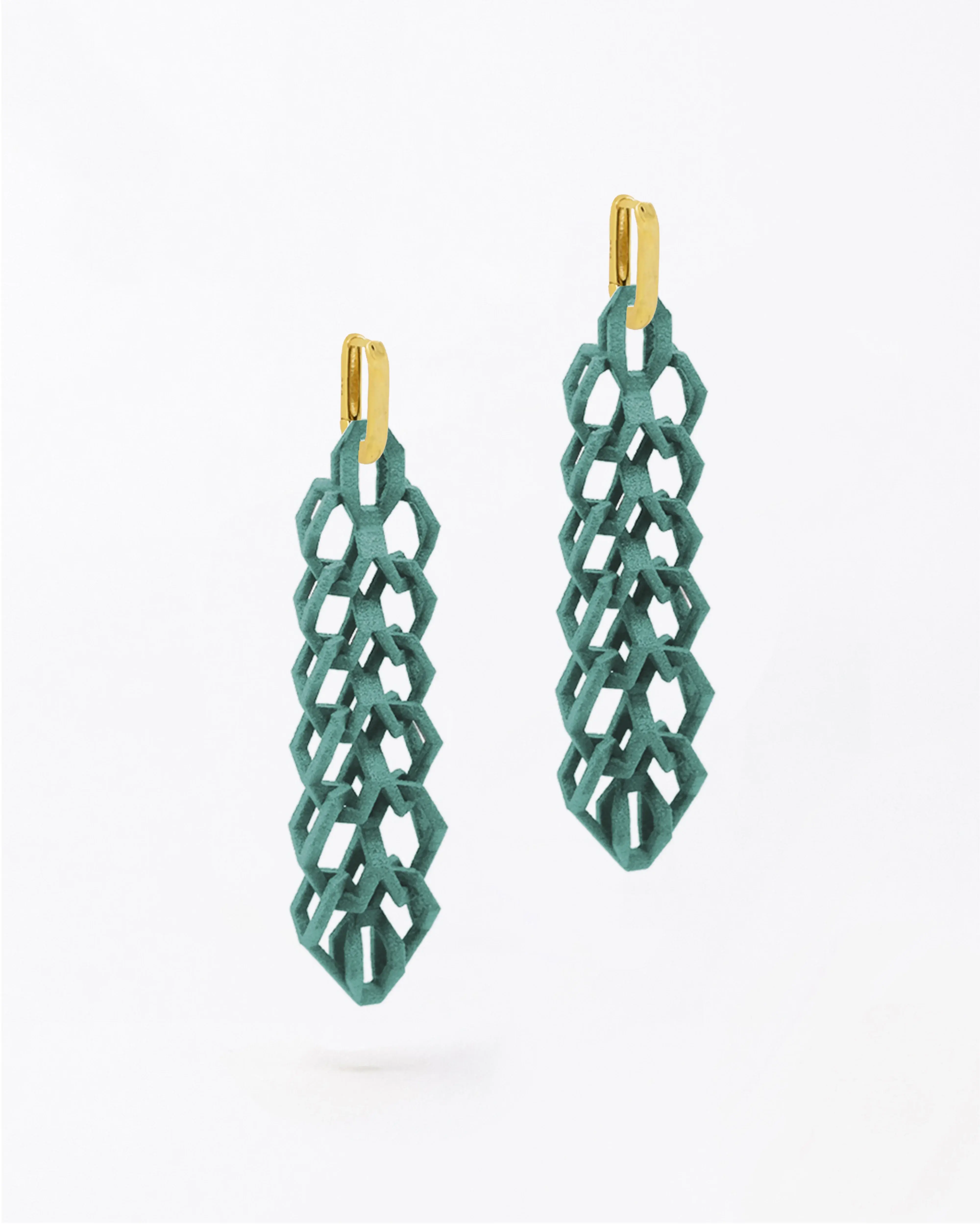 Boltenstern Fabnora Ohrringe Bond Mini Sage Green by BLAHASCHMUCK WIEN