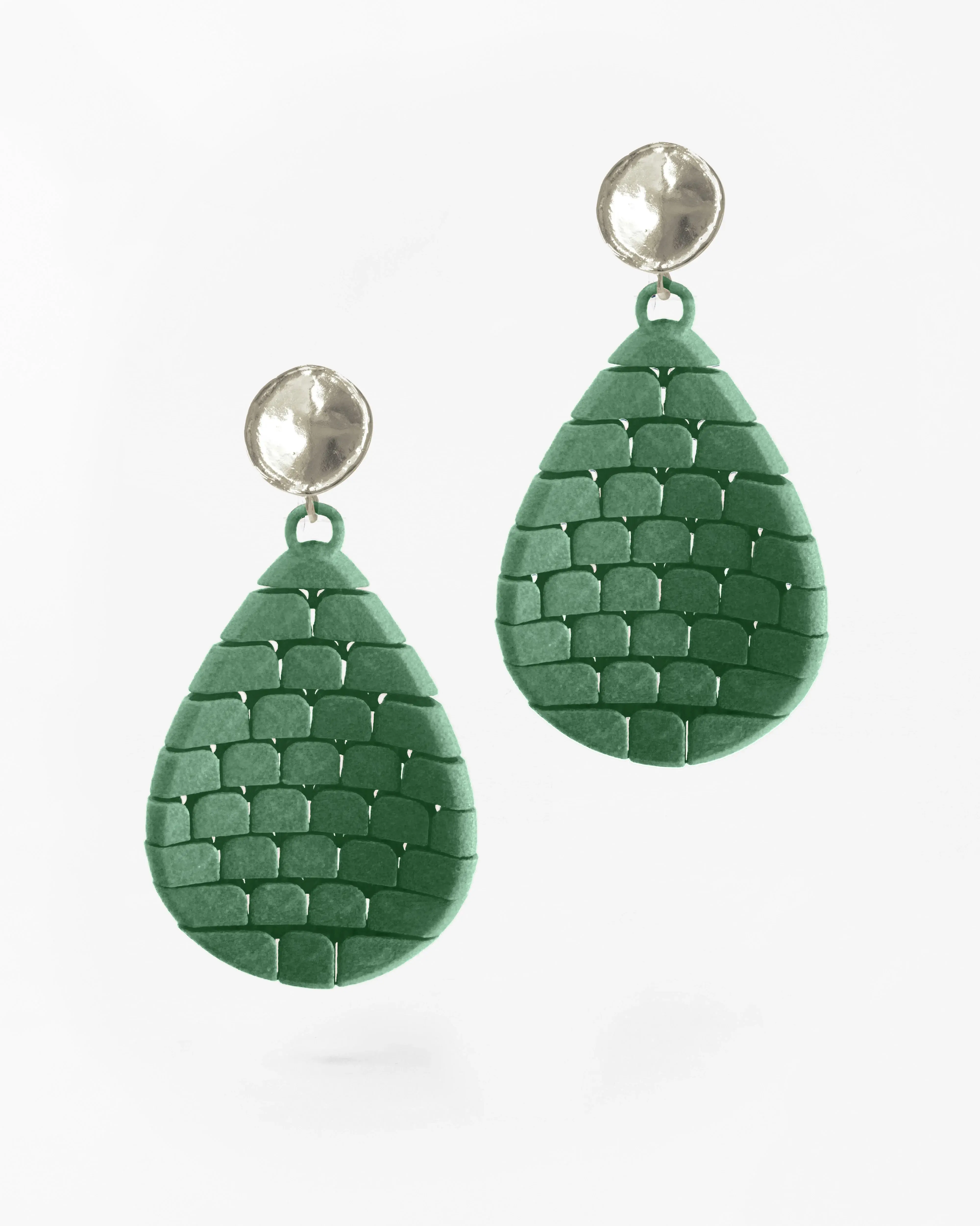 Boltenstern Fabnora Ohrringe Scala SageGreen by BLAHASCHMUCK WIEN