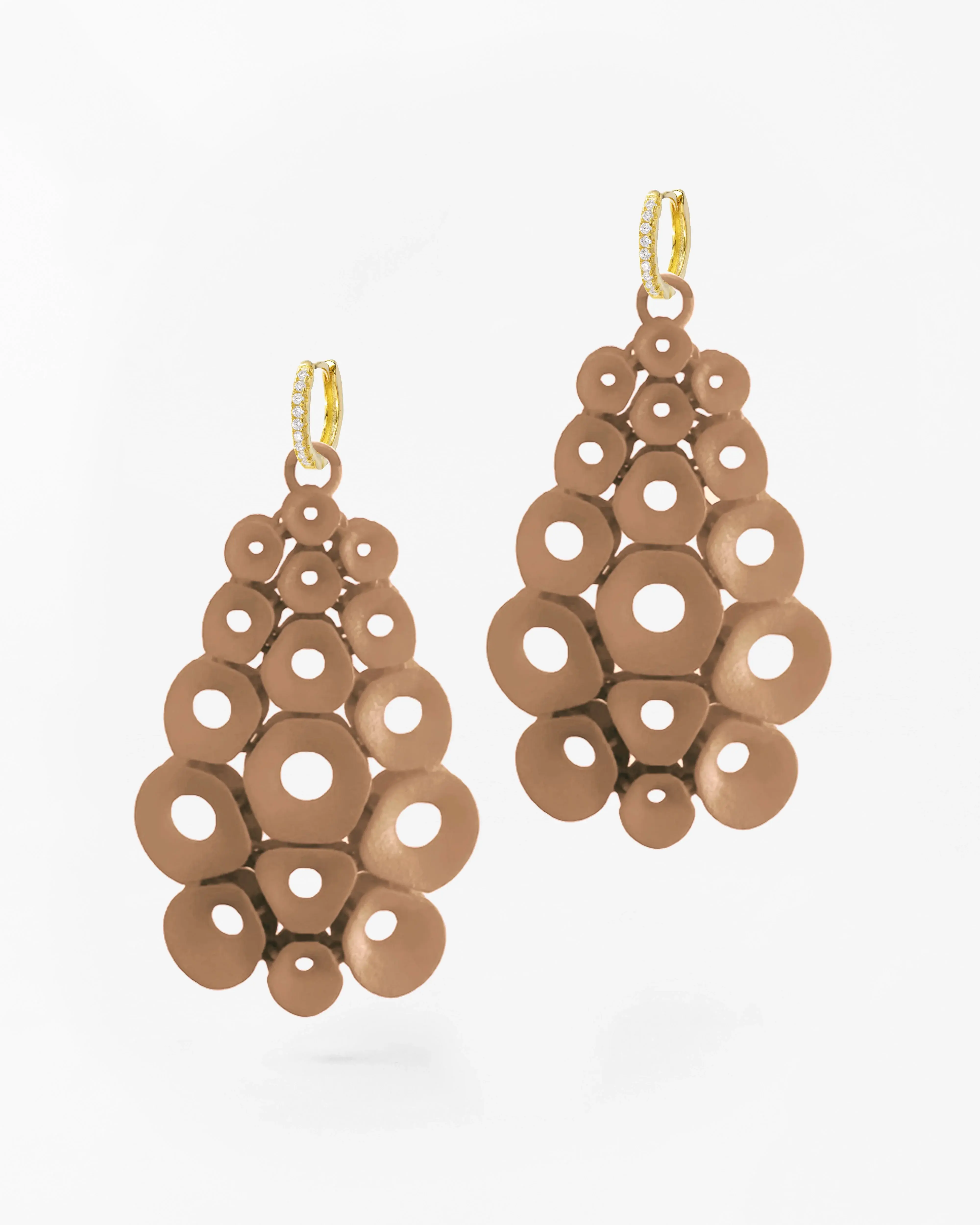 Boltenstern Fabnora Ohrringe Coral  Classic Beige by BLAHASCHMUCK WIEN