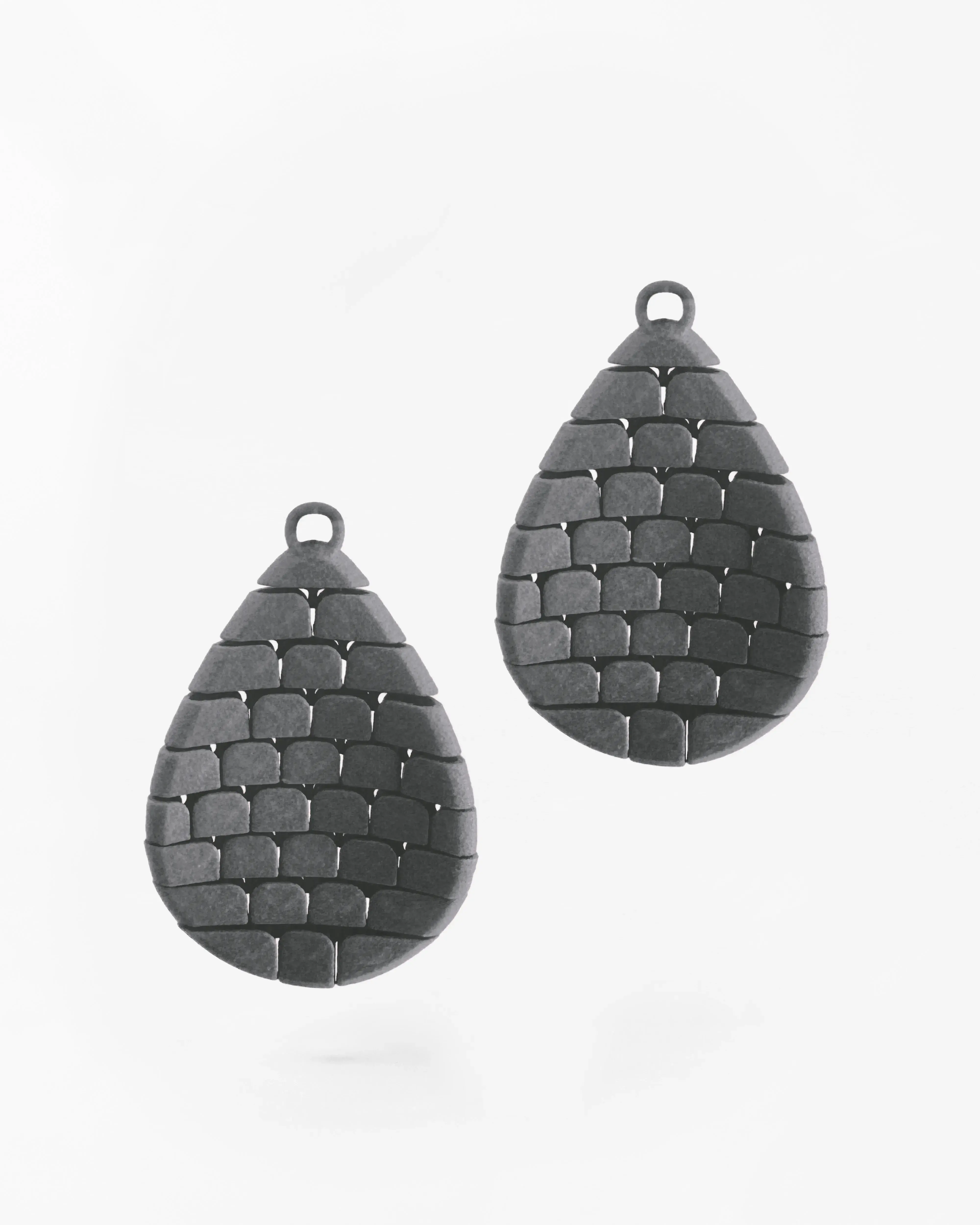 Boltenstern Fabnora Ohrringe Scala Anthrazit Grey by BLAHASCHMUCK WIEN