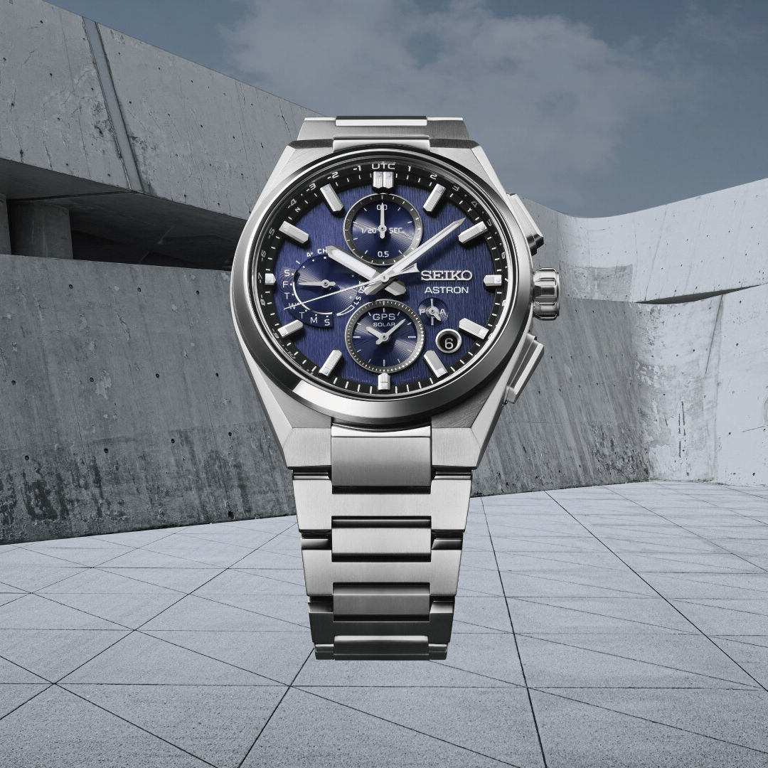 SEIKO SSH161J1 | GPS Solar Dual Time Chronograph Ø 42,0 mm Titan Blau