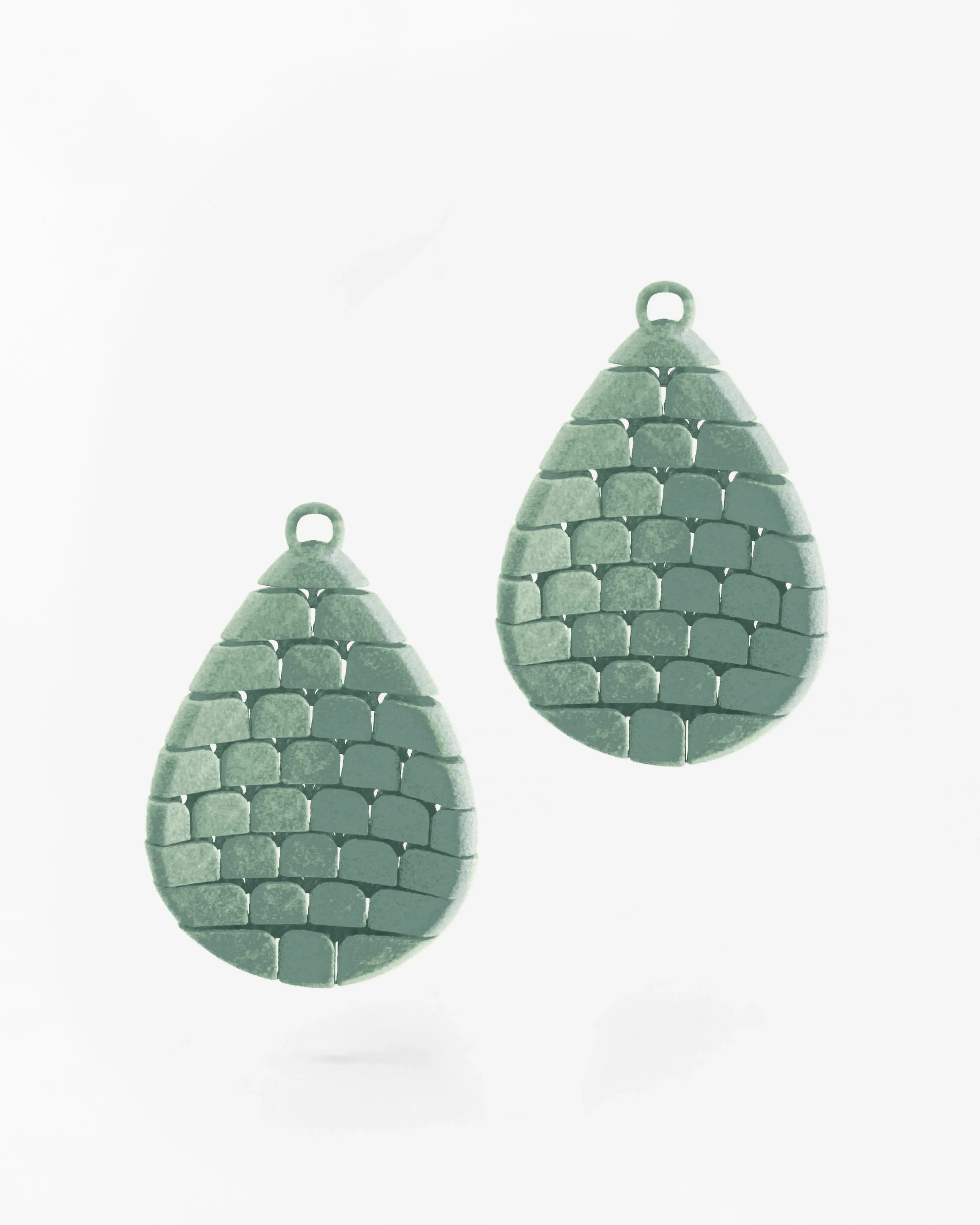 Boltenstern Fabnora Ohrringe Scala Pistachio Green by BLAHASCHMUCK WIEN