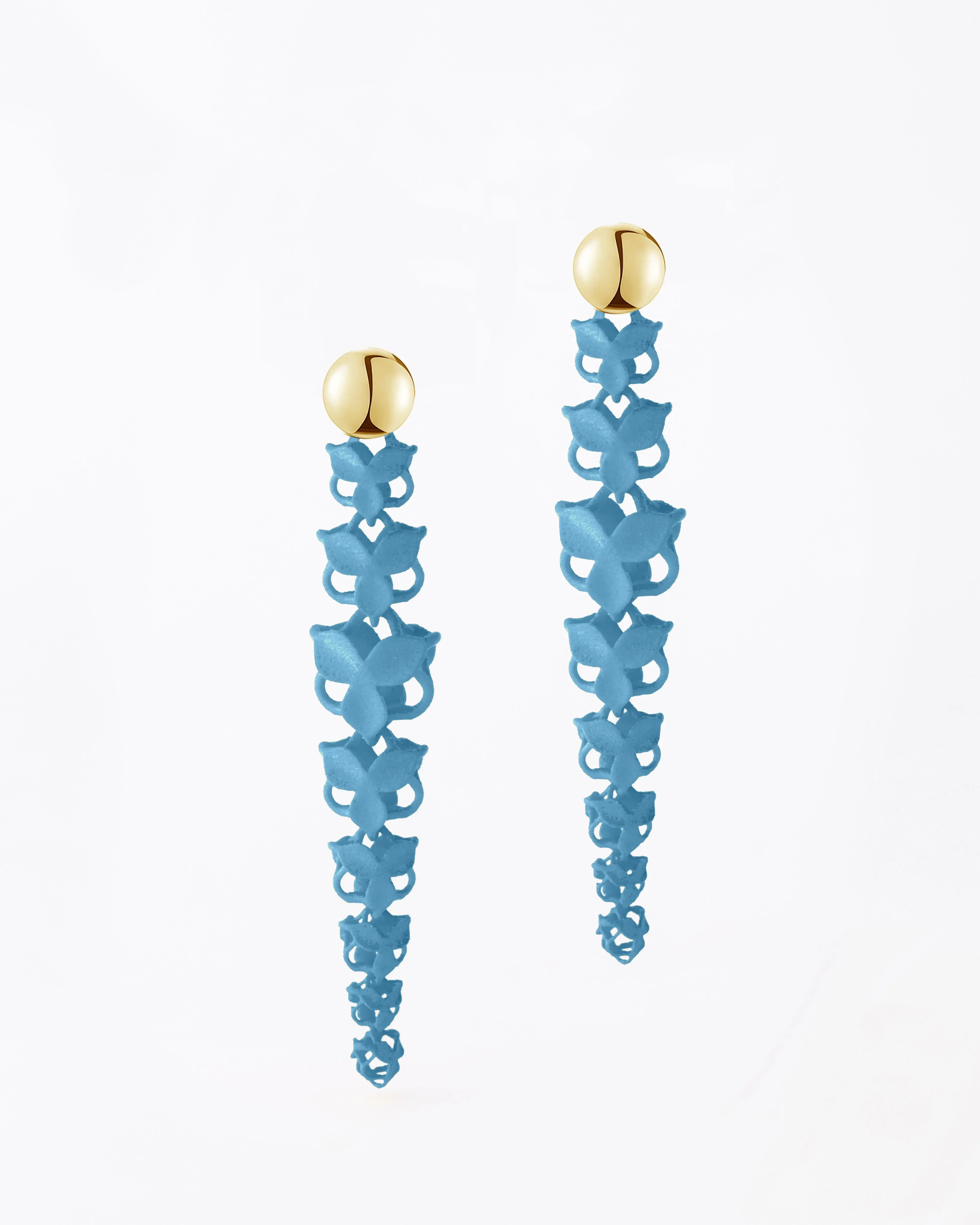 Boltenstern Fabnora Ohrringe Blossom Long Sunflower Yellow by BLAHASCHMUCK WIEN 1010