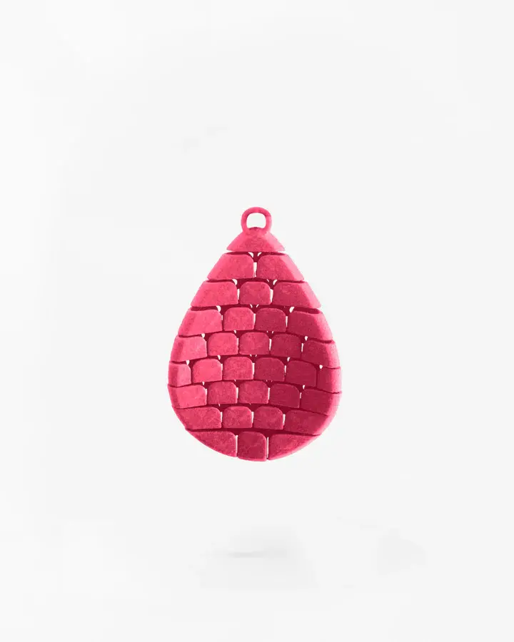 Boltenstern Fabnora Ohrringe Scala Raspberry Pink by BLAHASCHMUCK WIEN