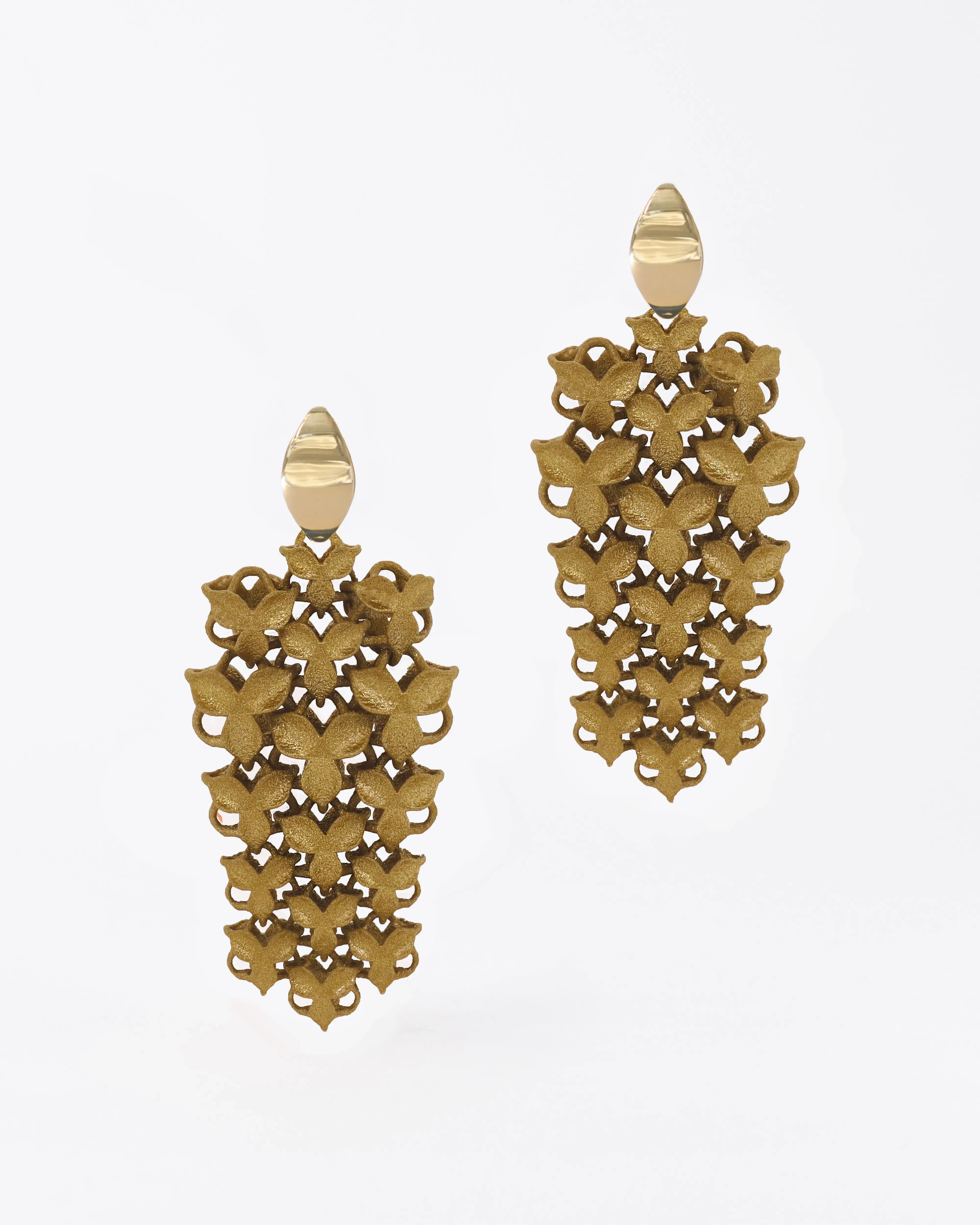 Boltenstern Fabnora Ohrringe Blossom Small Bronze Shimmer by BLAHASCHMUCK WIEN