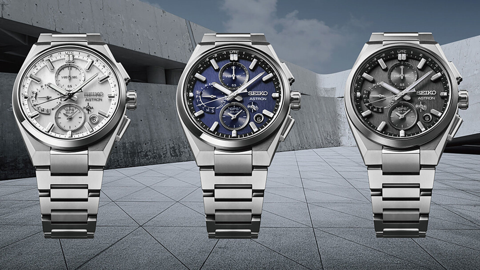 SEIKO Astron GPS Solar Dual Time Chronograph SSH161J1