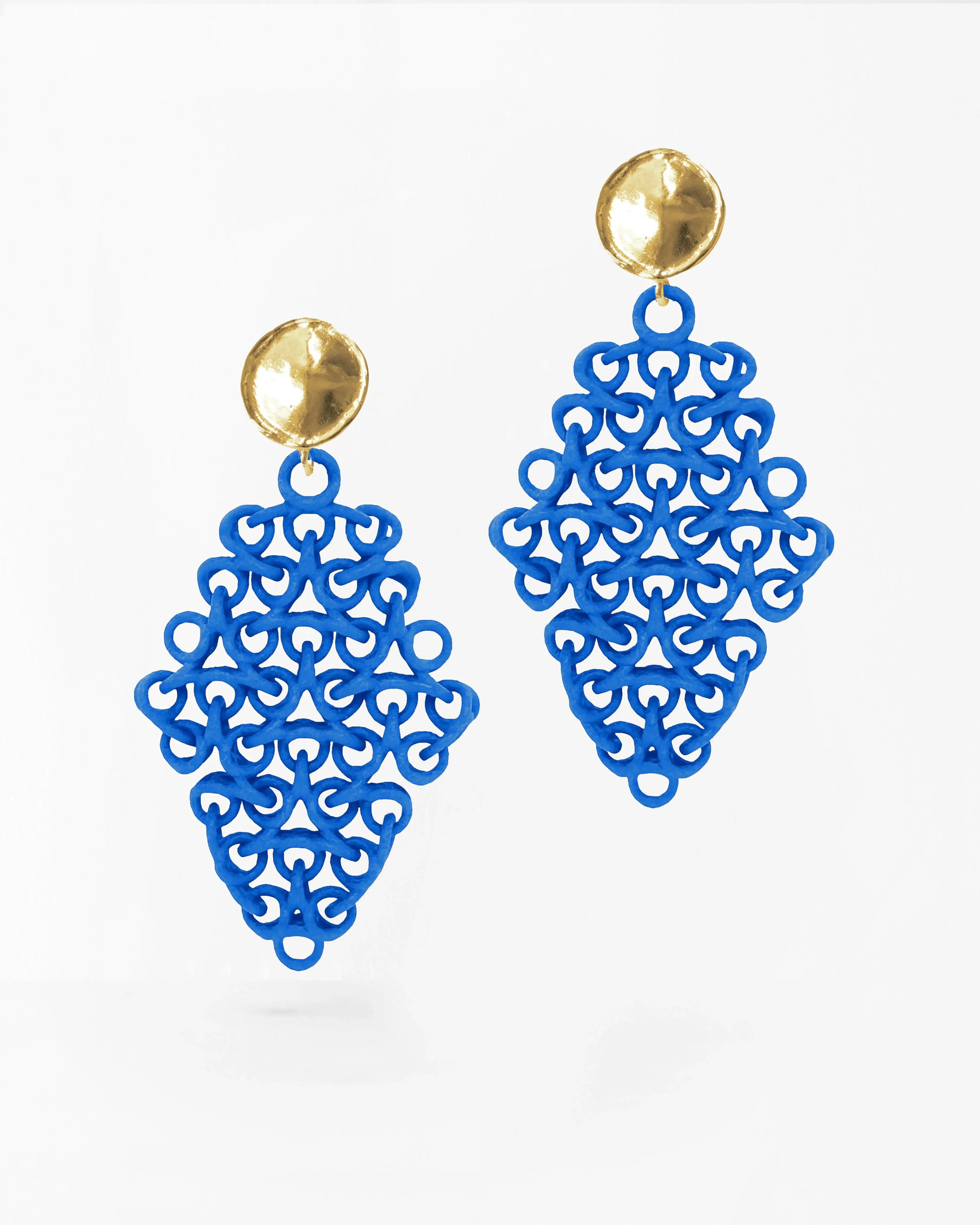 Boltenstern Fabnora Ohrringe Rondo Bright Blue by BLAHASCHMUCK WIEN