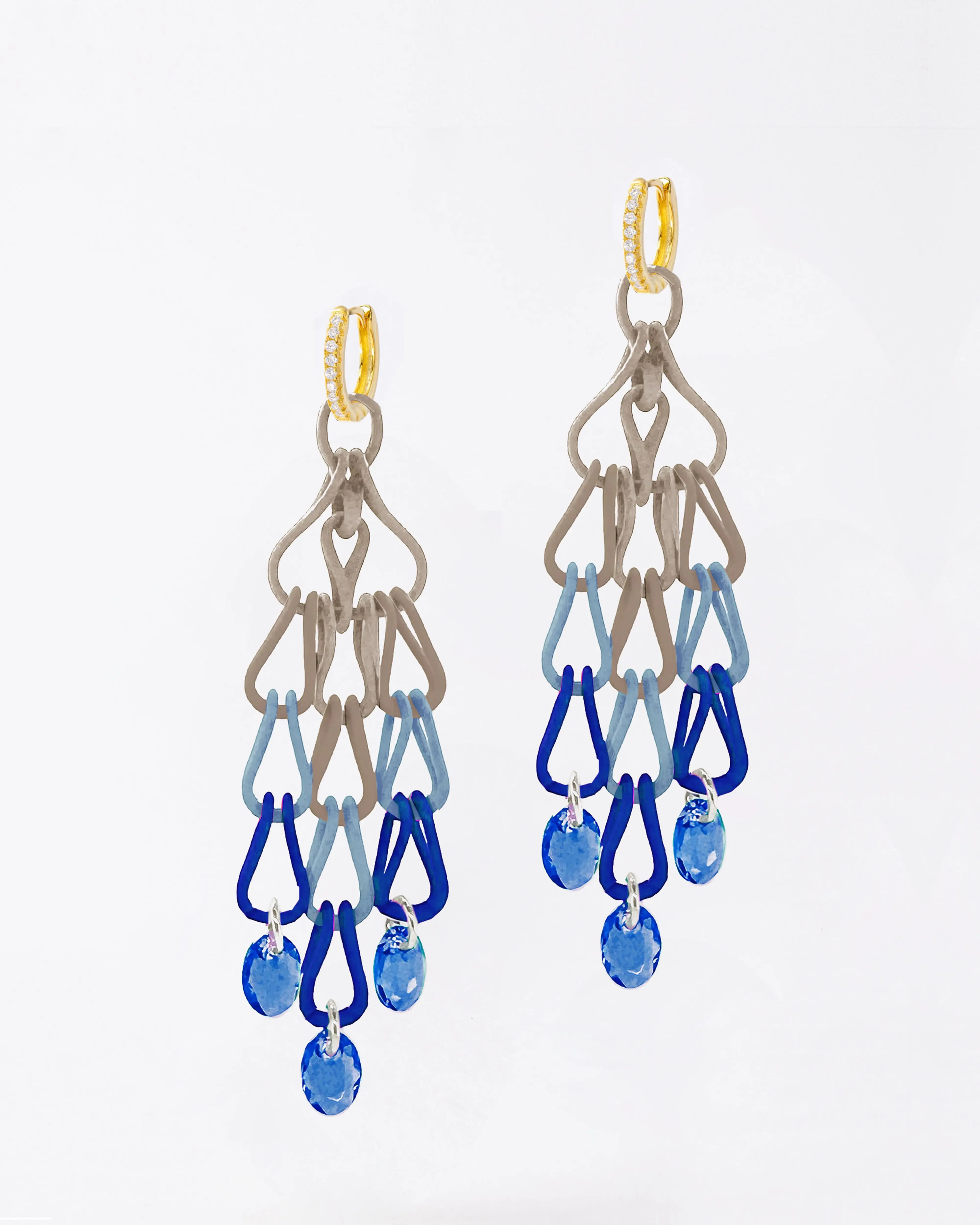 Boltenstern Fabnora Ohrringe PARADISE Sky by BLAHASCHMUCK WIEN