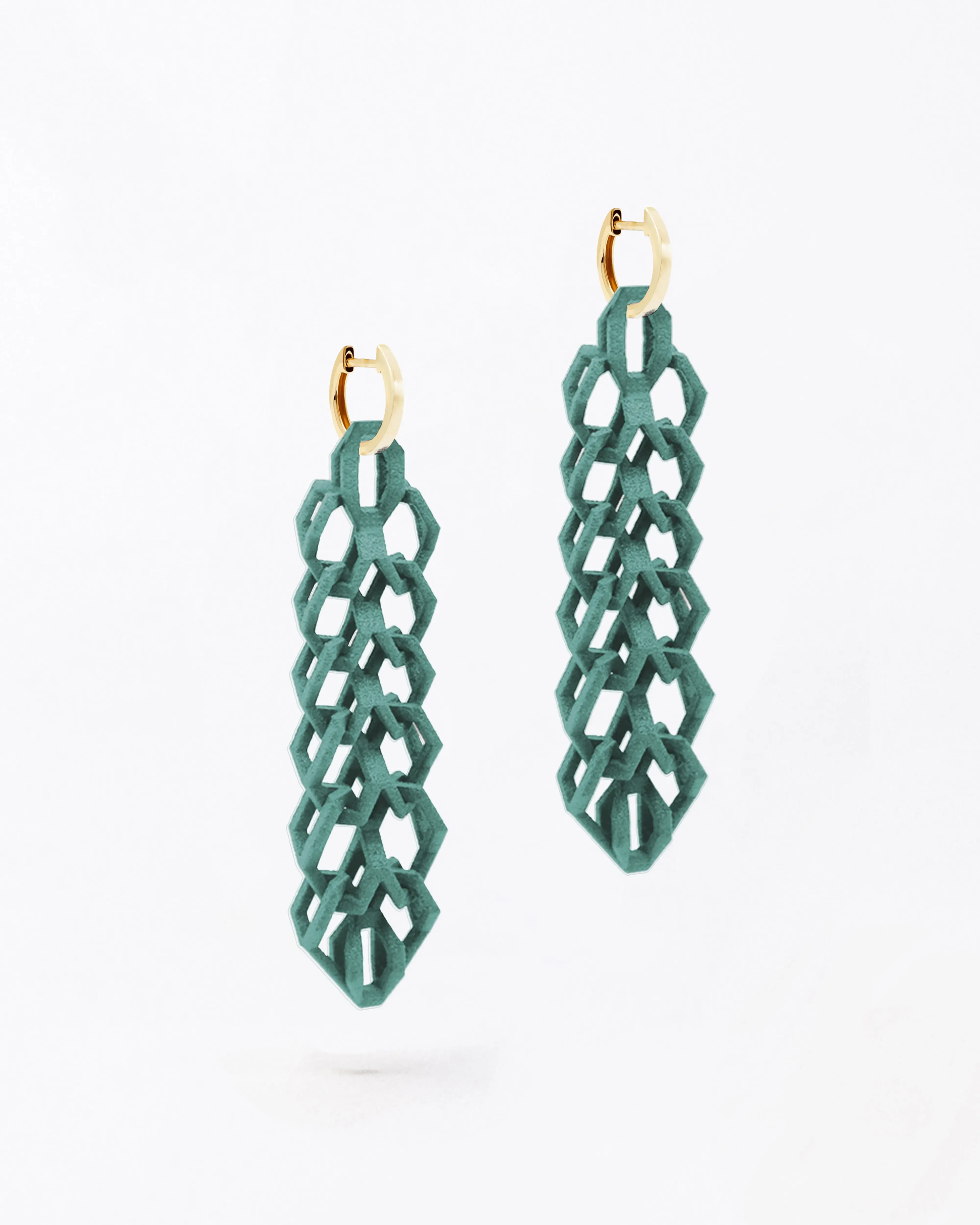 Boltenstern Fabnora Ohrringe Bond Mini Sage Green by BLAHASCHMUCK WIEN