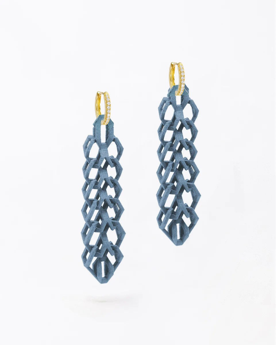 Boltenstern Fabnora Ohrringe Bond Small Topaz Blue by BLAHASCHMUCK WIEN 1010