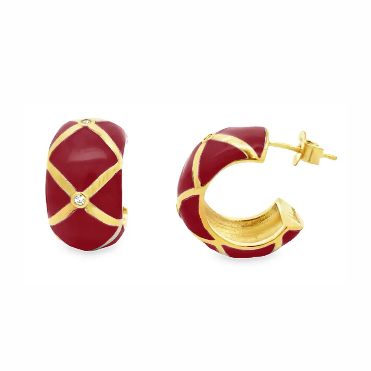 Labrioro Jewelry Charme Collection Creole Rosso Rot by BLAHASCHMUCK Vienna