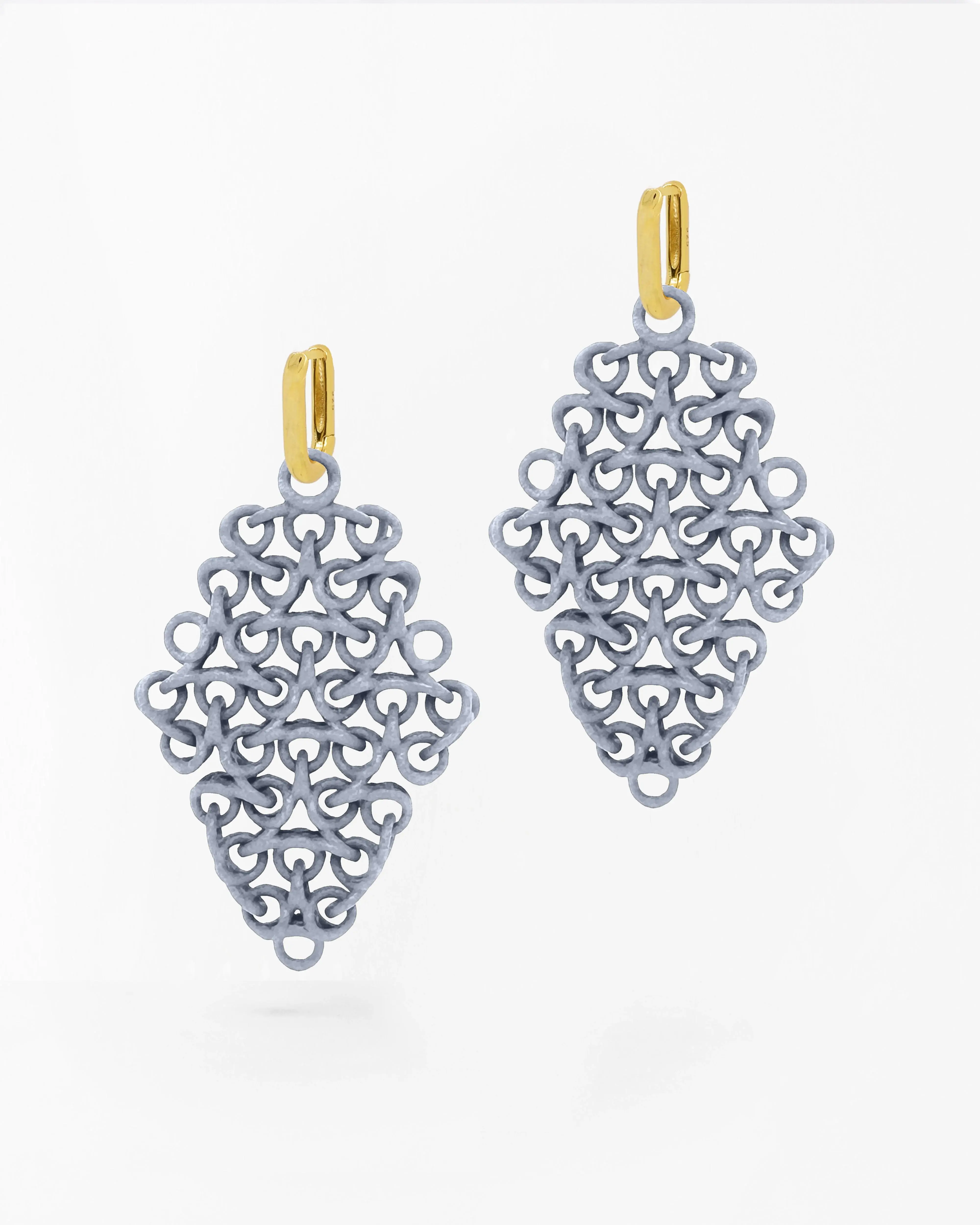 Boltenstern Fabnora Rondo Ohrringe Cool Grey by BLAHASCHMUCK WIEN