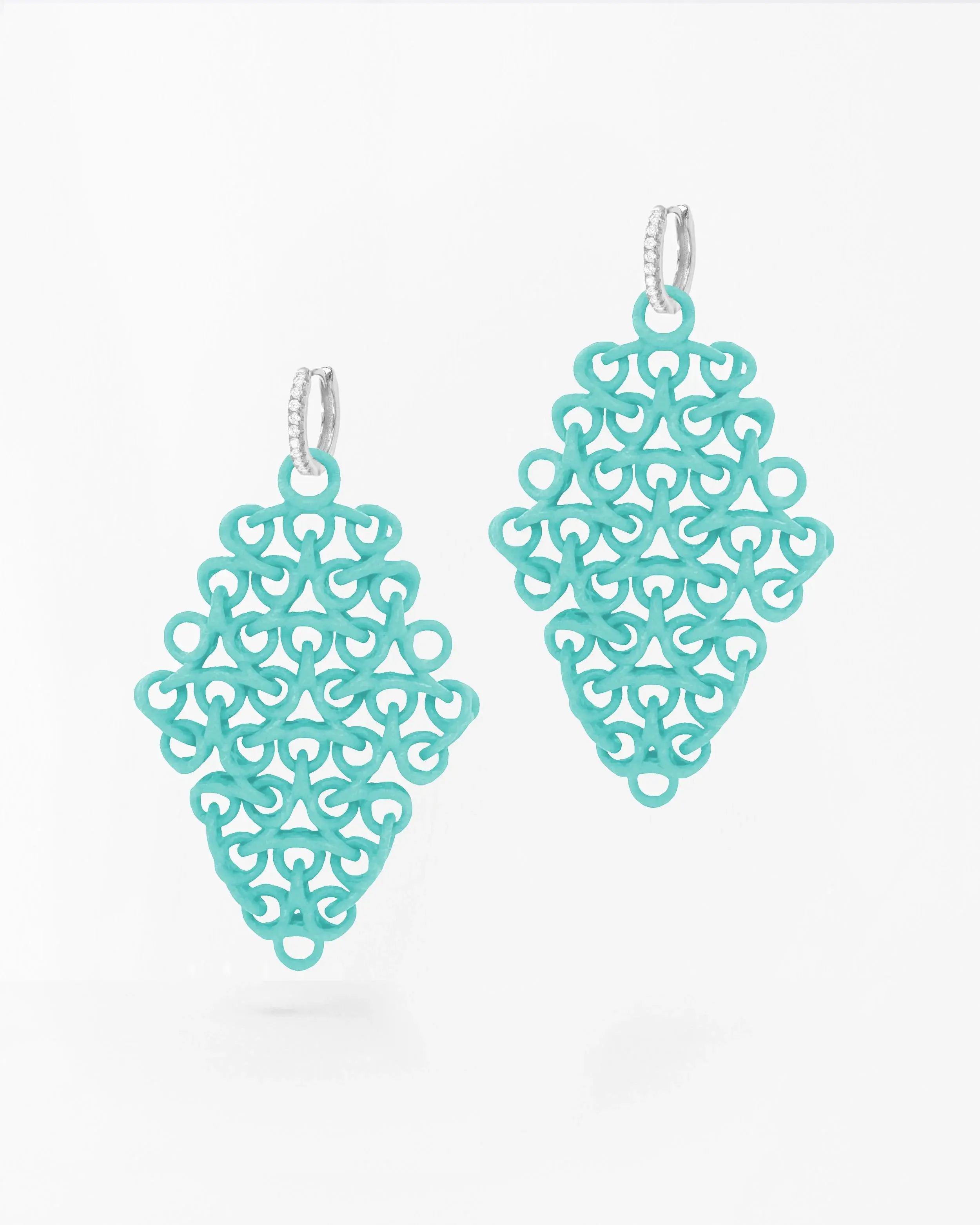 Boltenstern Fabnora Ohrringe Rondo Sea Turquoise by BLAHASCHMUCK WIEN