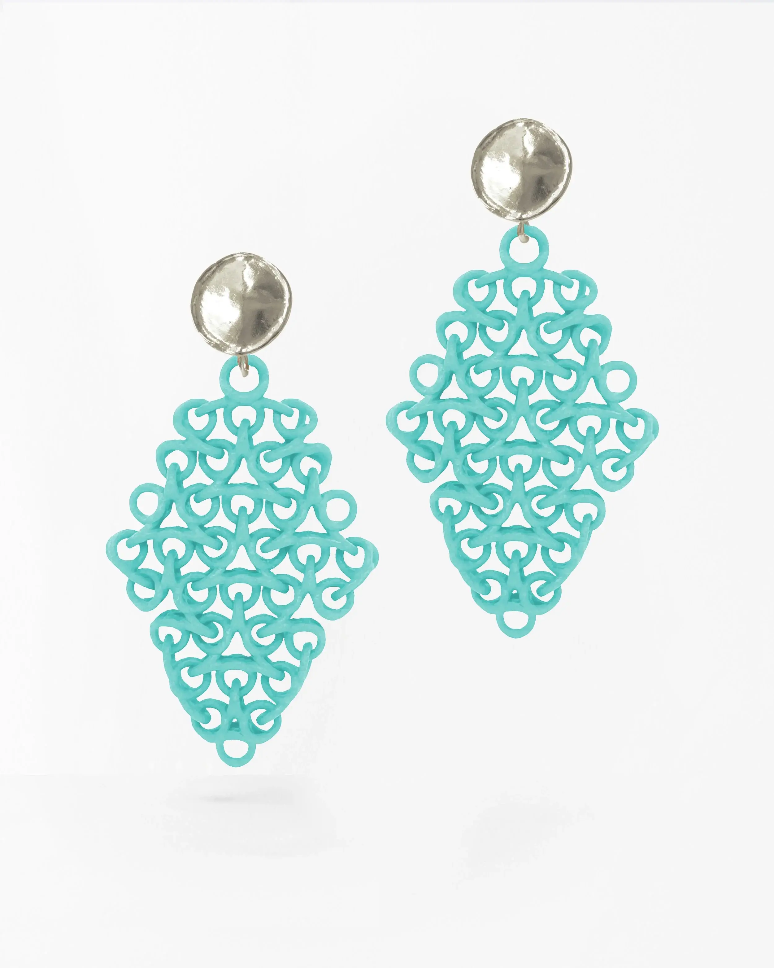 Boltenstern Fabnora Ohrringe Rondo Sea Turquoise by BLAHASCHMUCK WIEN