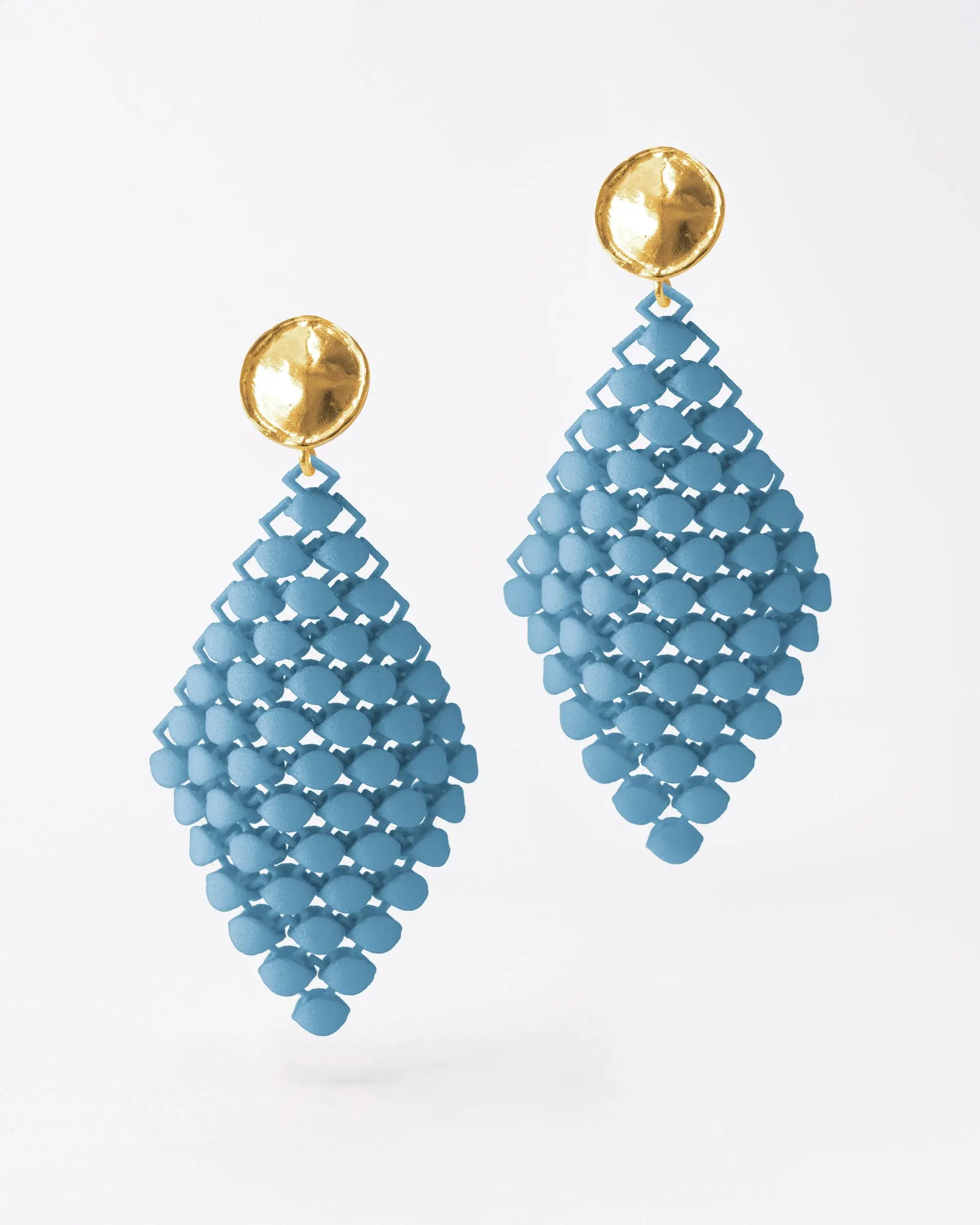 Boltenstern Fabnora Ohrringe Essence Small Topaz Blue by BLAHASCHMUCK WIEN 1010