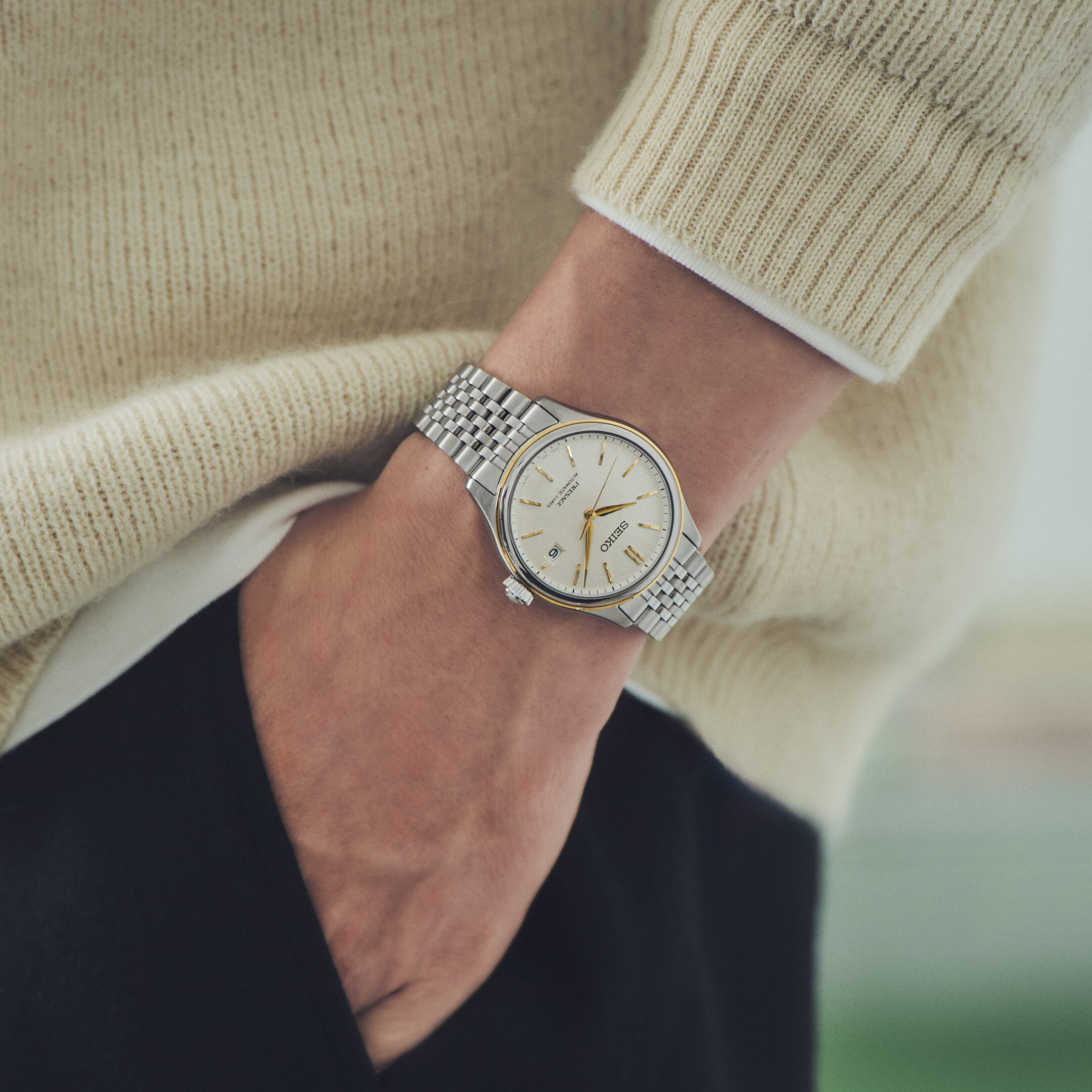 SPB478J1 | Classic Series Ø 40,2 mm Auto Champagner Bicolor