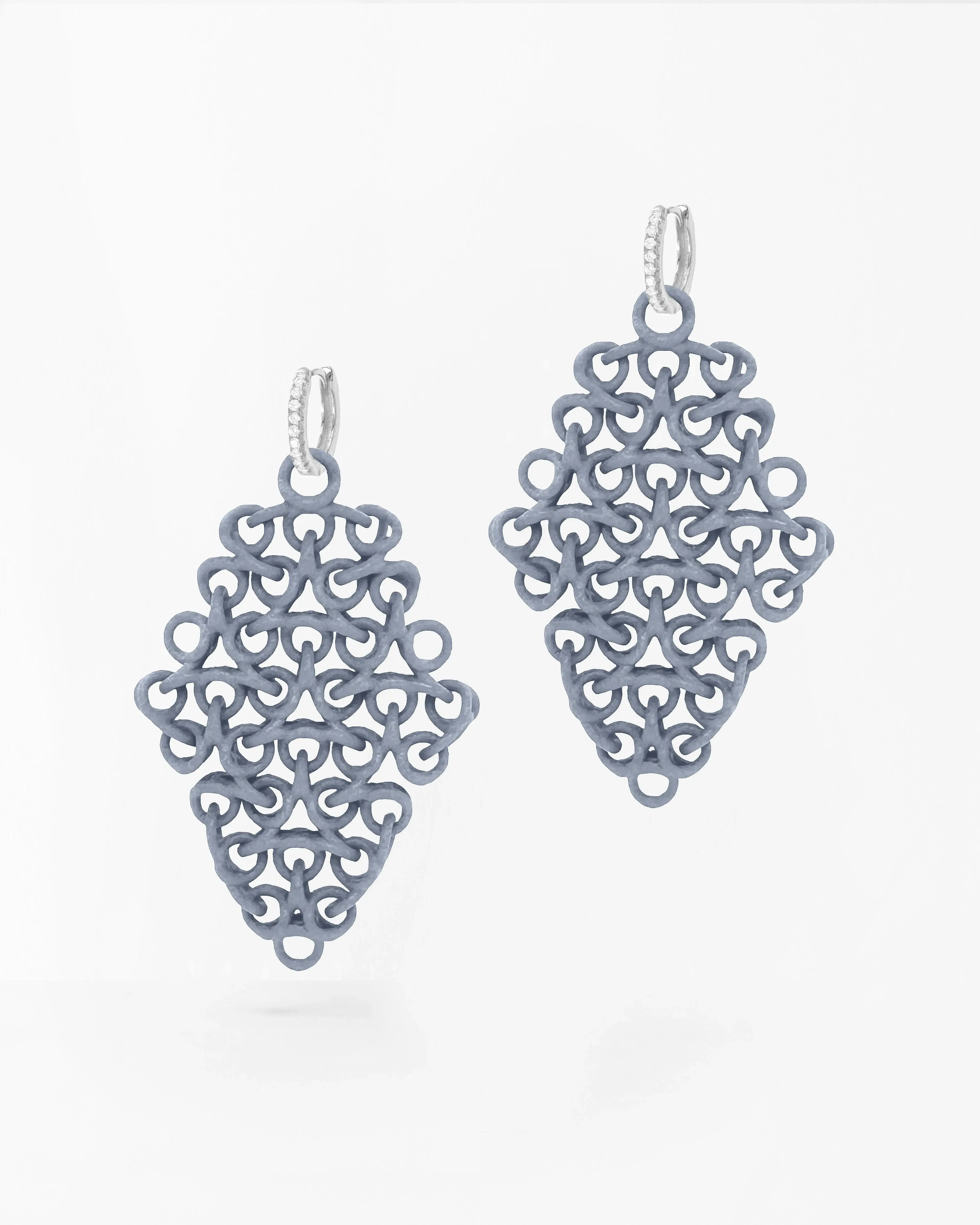 Boltenstern Fabnora Rondo Ohrringe Cool Grey by BLAHASCHMUCK WIEN