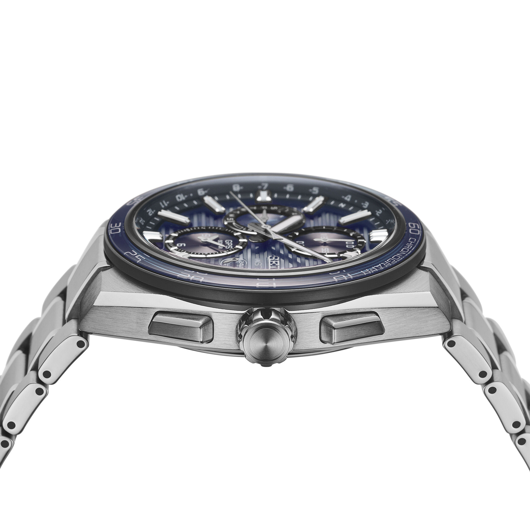 SSH175J1 | Dual Time Chronograph Ø 44 mm GPS Solar Blau Chrono