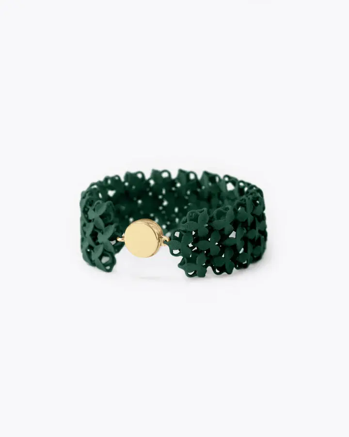Boltenstern Fabnora Armband Blossom Pine Green by BLAHASCHMUCK WIEN 1010