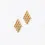 Miniaturbild: BOLTENSTERN AFFINITY Ohrringe Hash, Gelbgold 4x4 by BLAHASCHMUCK WIEN