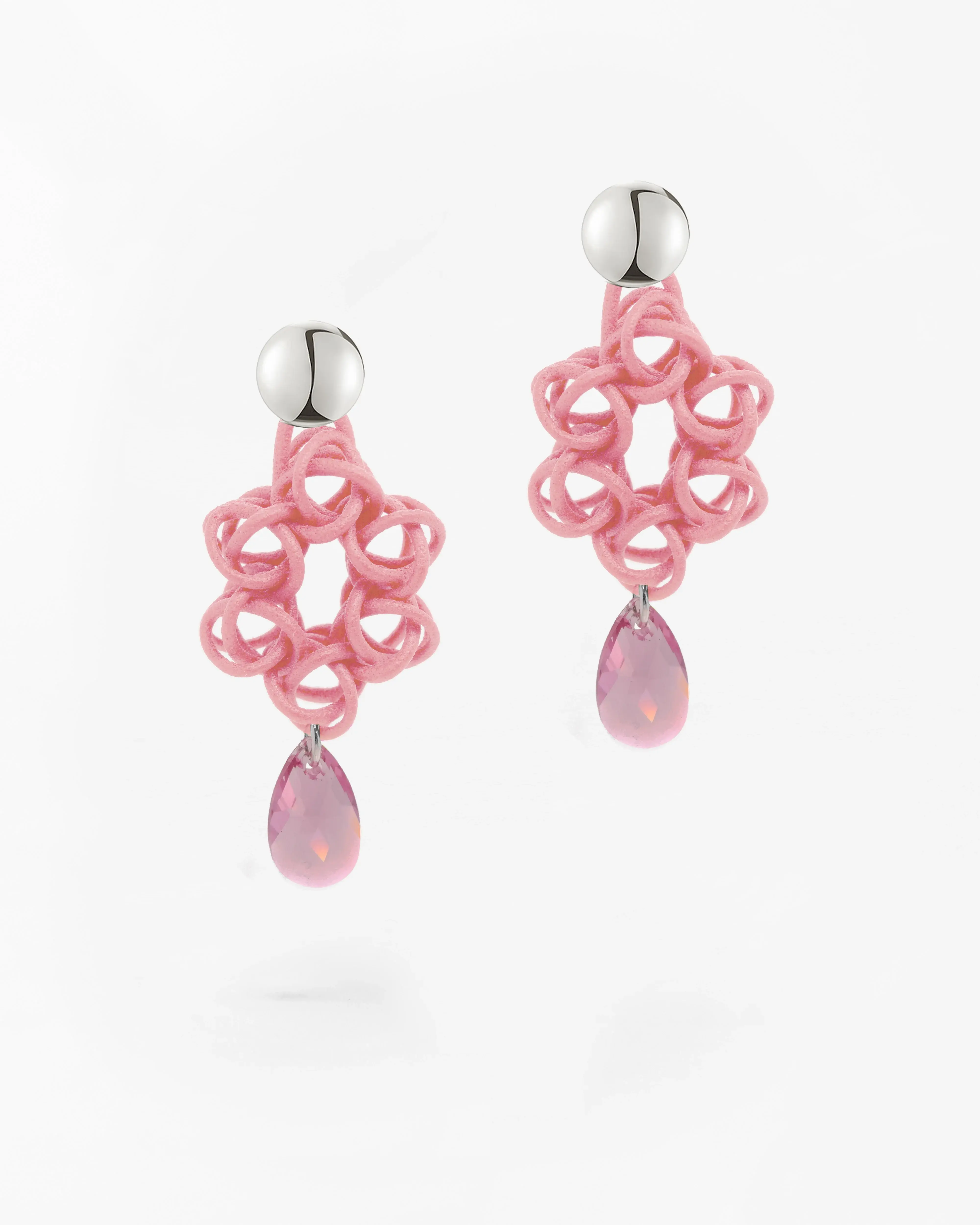 Boltenstern Fabnora Ohrringe Cosmos Lemonade Pink by BLAHASCHMUCK WIEN