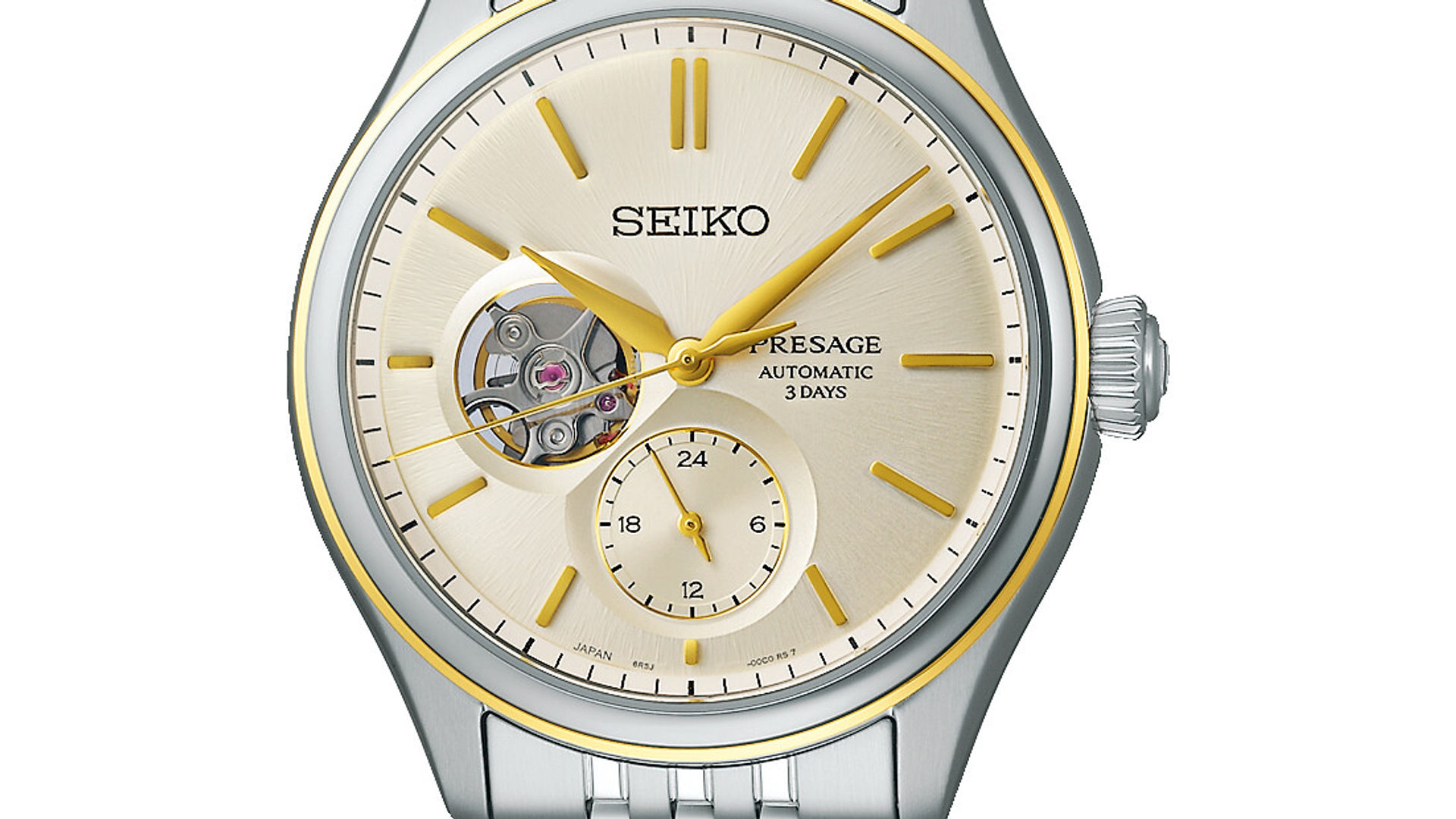 SPB480J1 | Classic Series Ø 40,2 mm Auto Open Heart Champagner Bicolor