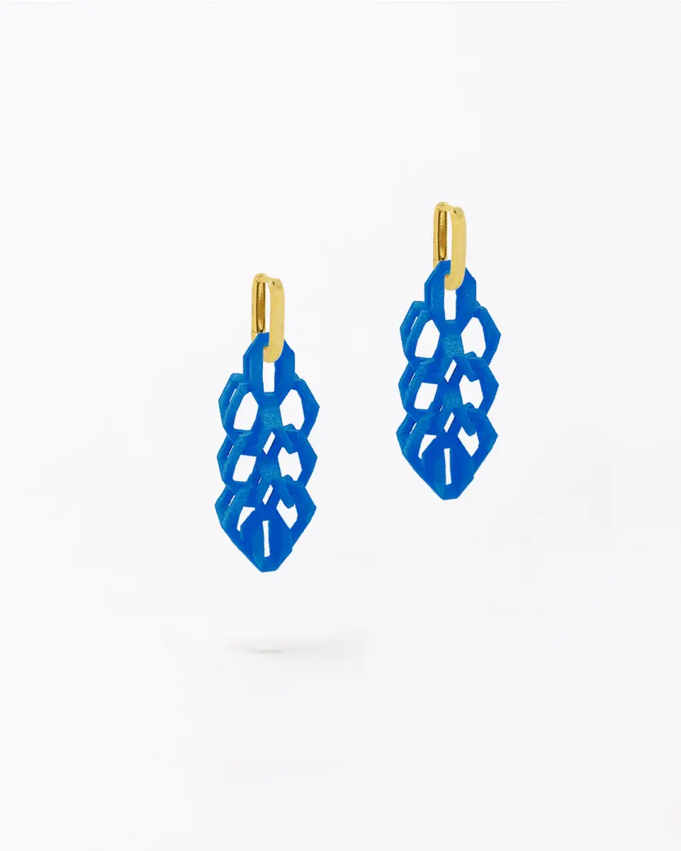 Boltenstern Fabnora Ohrringe Bond MiniBright Blue by BLAHASCHMUCK WIEN