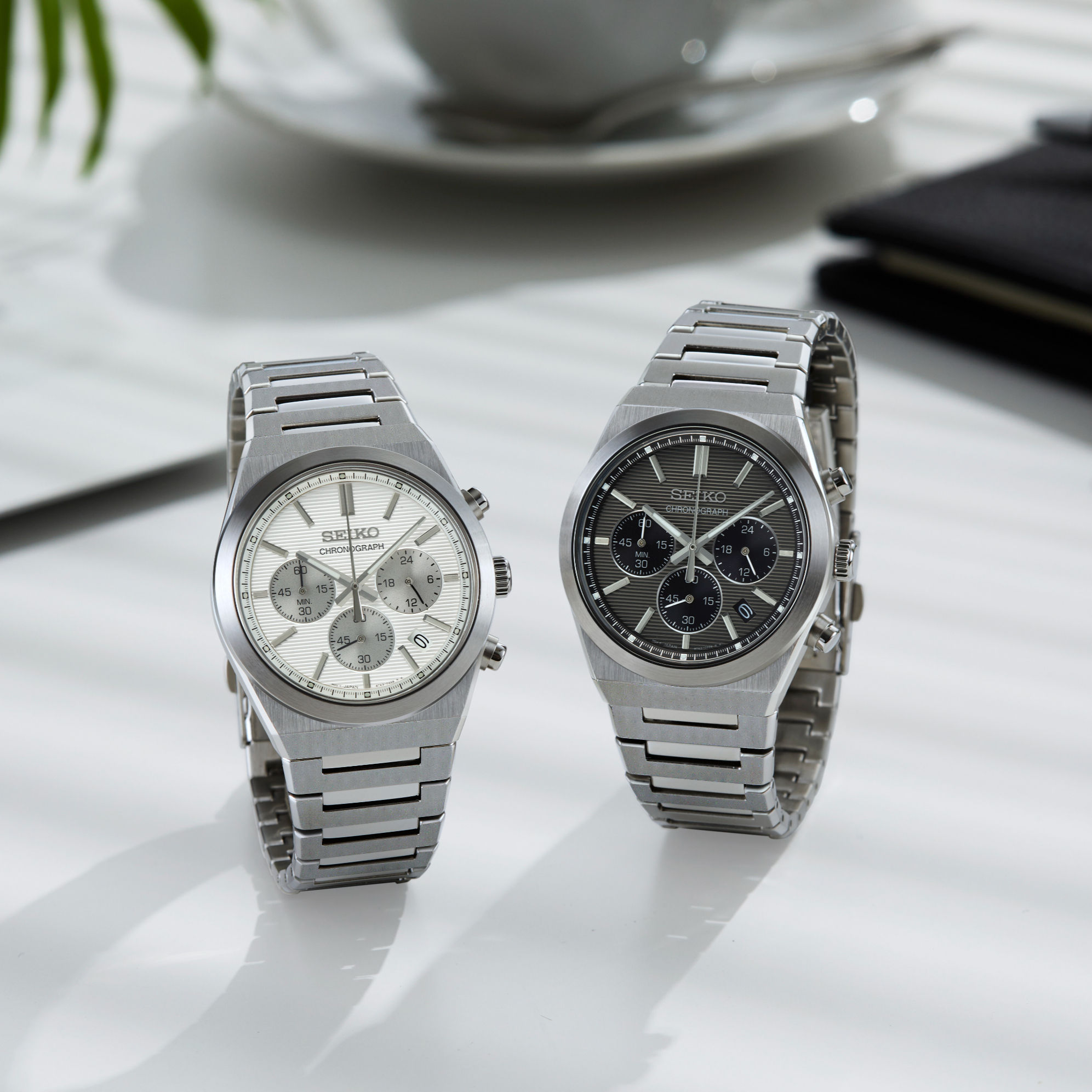 SEIKO SSB451P1 | Quartz Chronograph Ø 40 mm Edelstahl Silber-Weiß