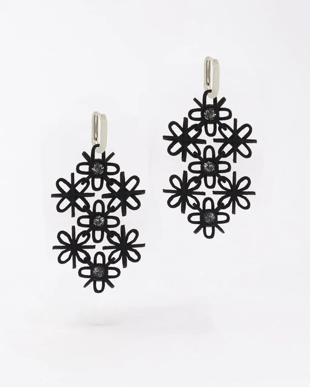 Boltenstern Fabnora Ohrringe LACE Onyx Black BY BLAHASCHMUCK WIEN