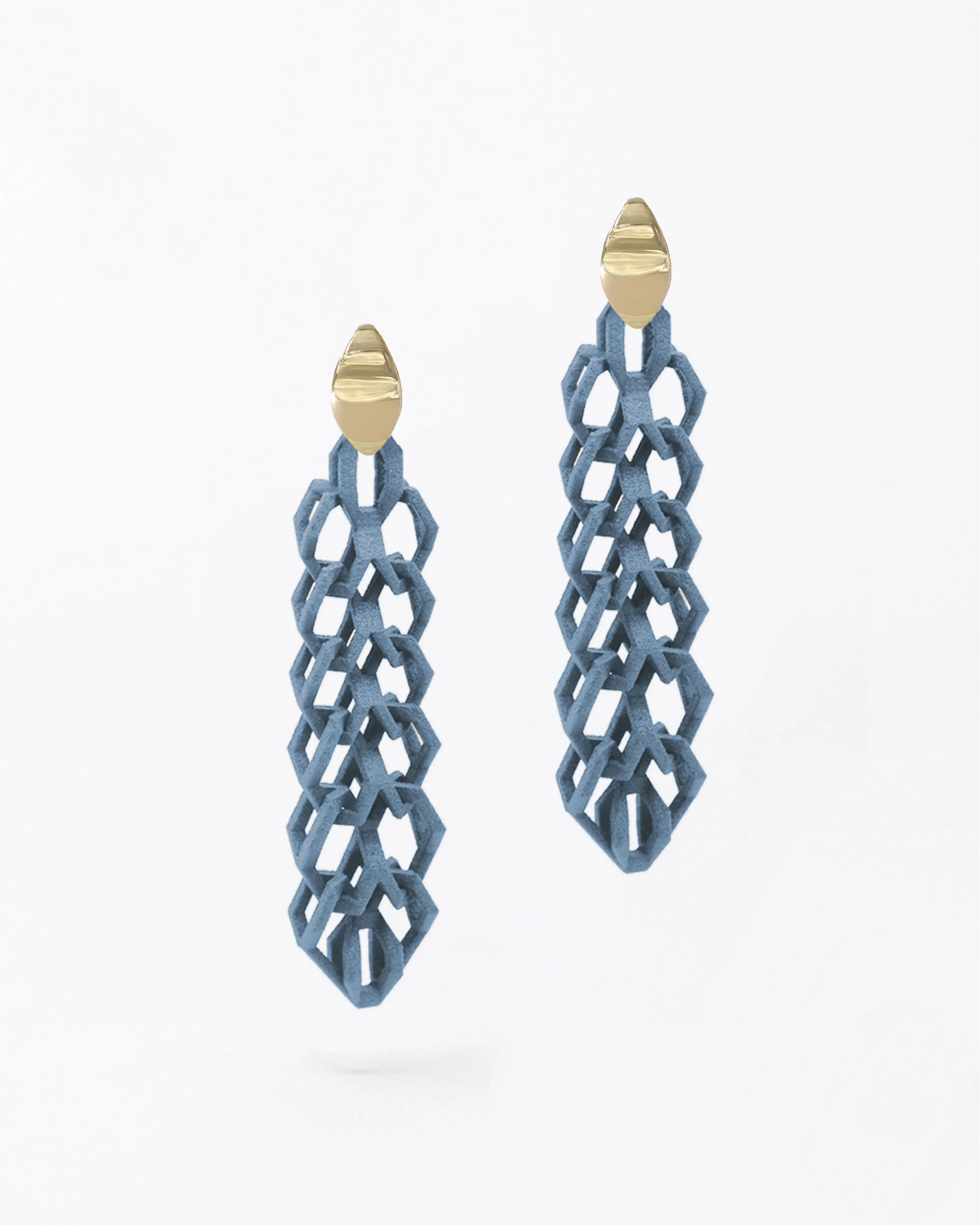 Boltenstern Fabnora Ohrringe Bond Small Topaz Blue by BLAHASCHMUCK WIEN 1010