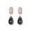 Miniaturbild: Briolette-Tropfen 17x11mm Einhängerpaar, black diamond