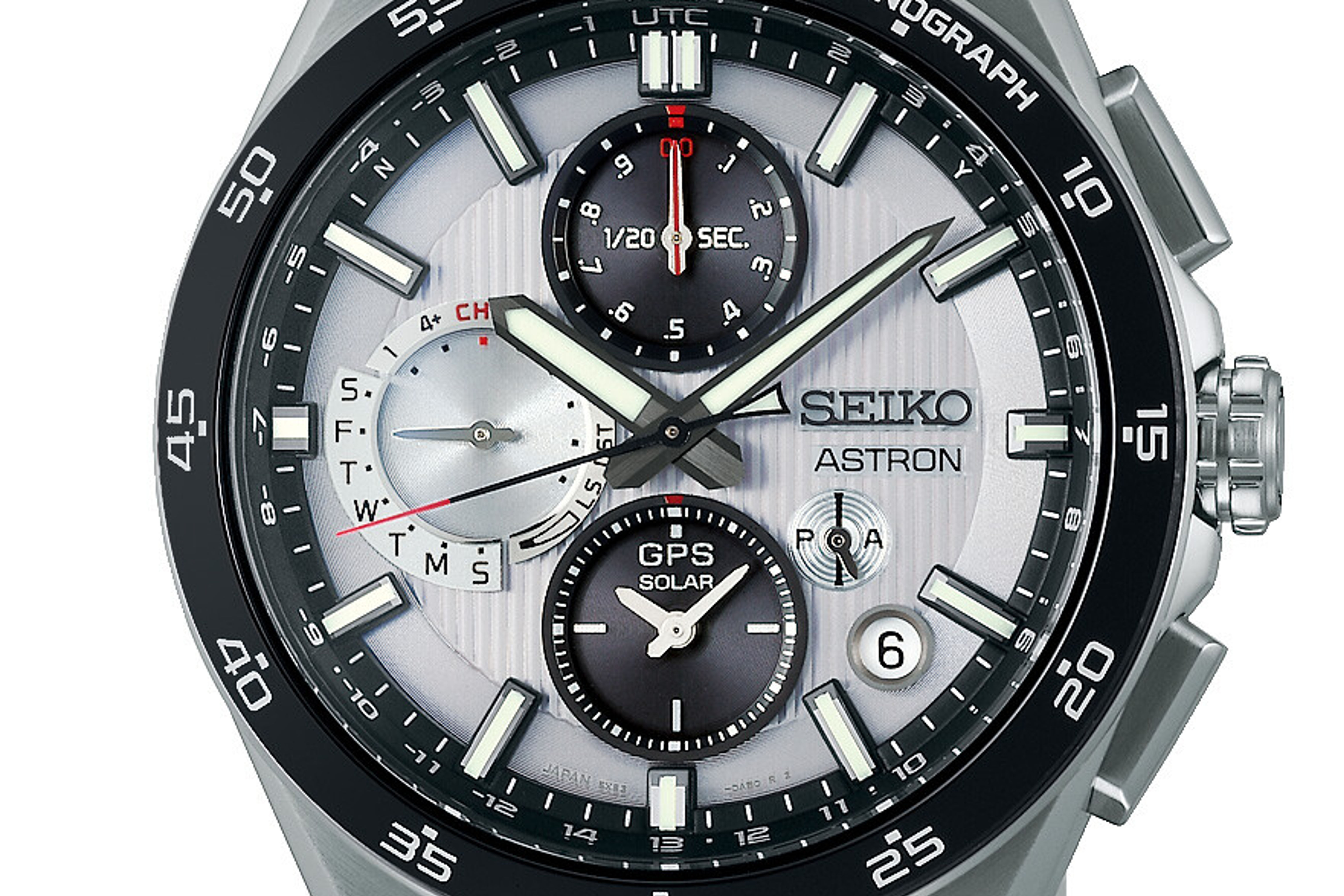 SSH153J1 | Dual Time Chronograph Ø 43 mm GPS Solar Grau Chrono