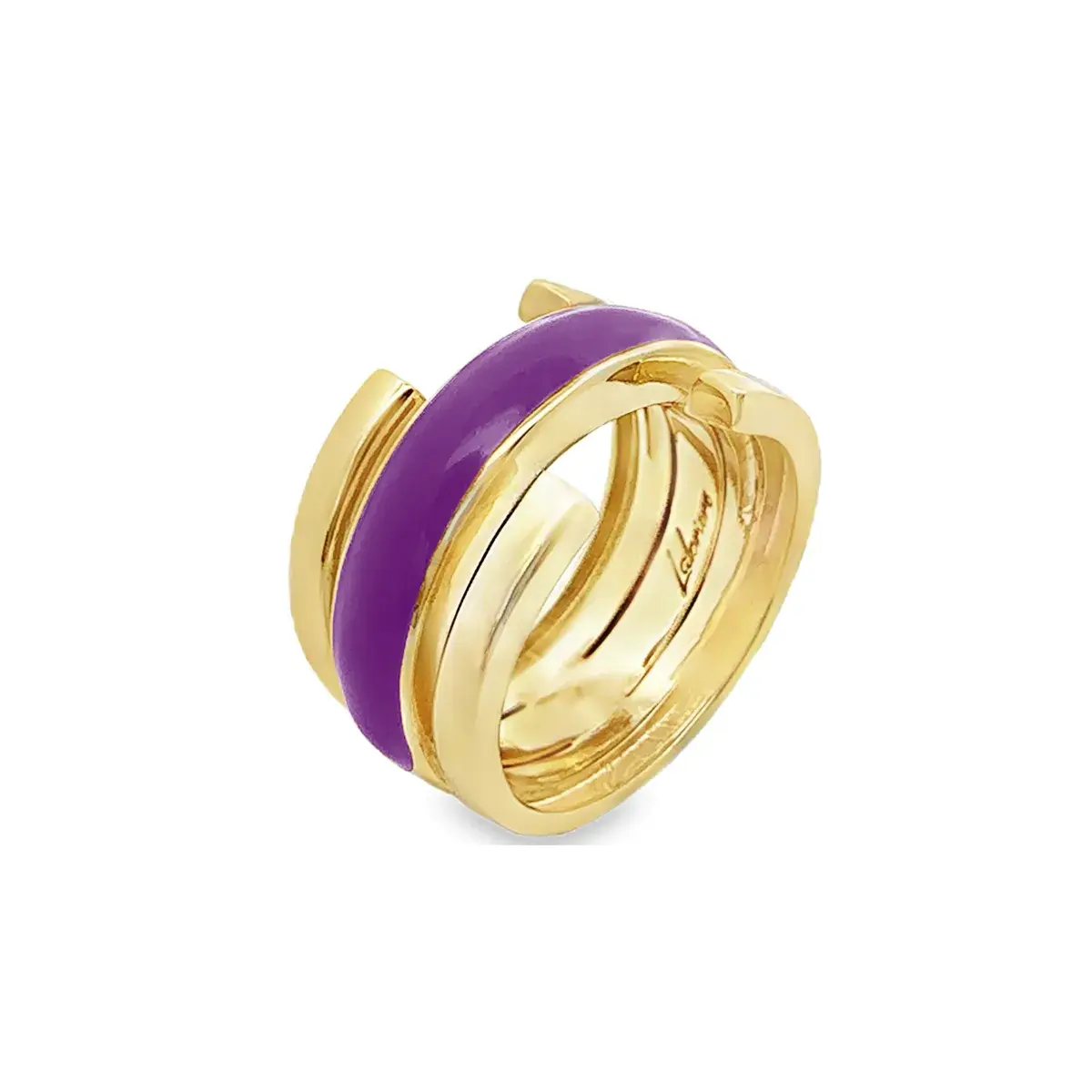 Labrioro Jewelry Round Collection Ring Viola Violett by BLAHASCHMUCK Vienna