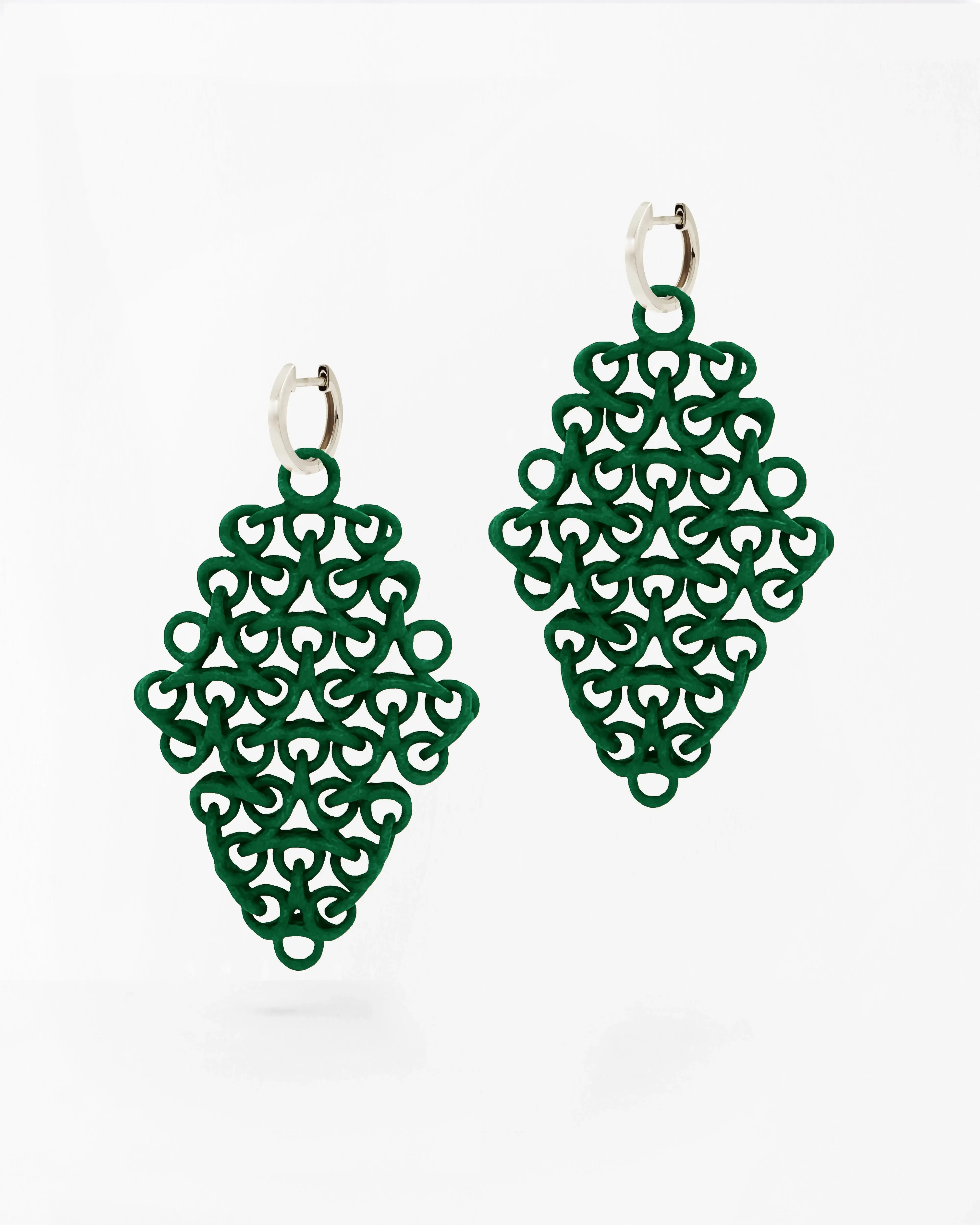 Boltenstern Fabnora Ohrringe Rondo Forest Green by BLAHASCHMUCK WIEN