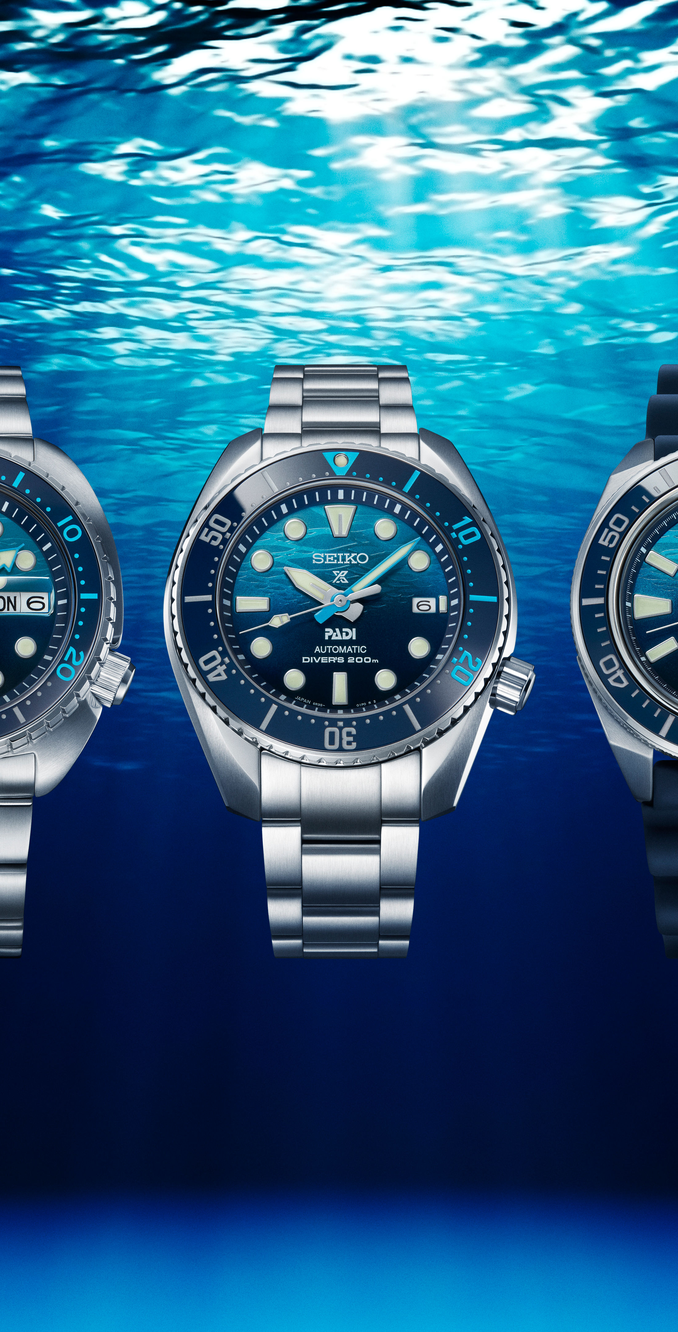SRPJ93K1 | Sea Automatic Diver's Ø 43,8 mm Auto Blau Scuba