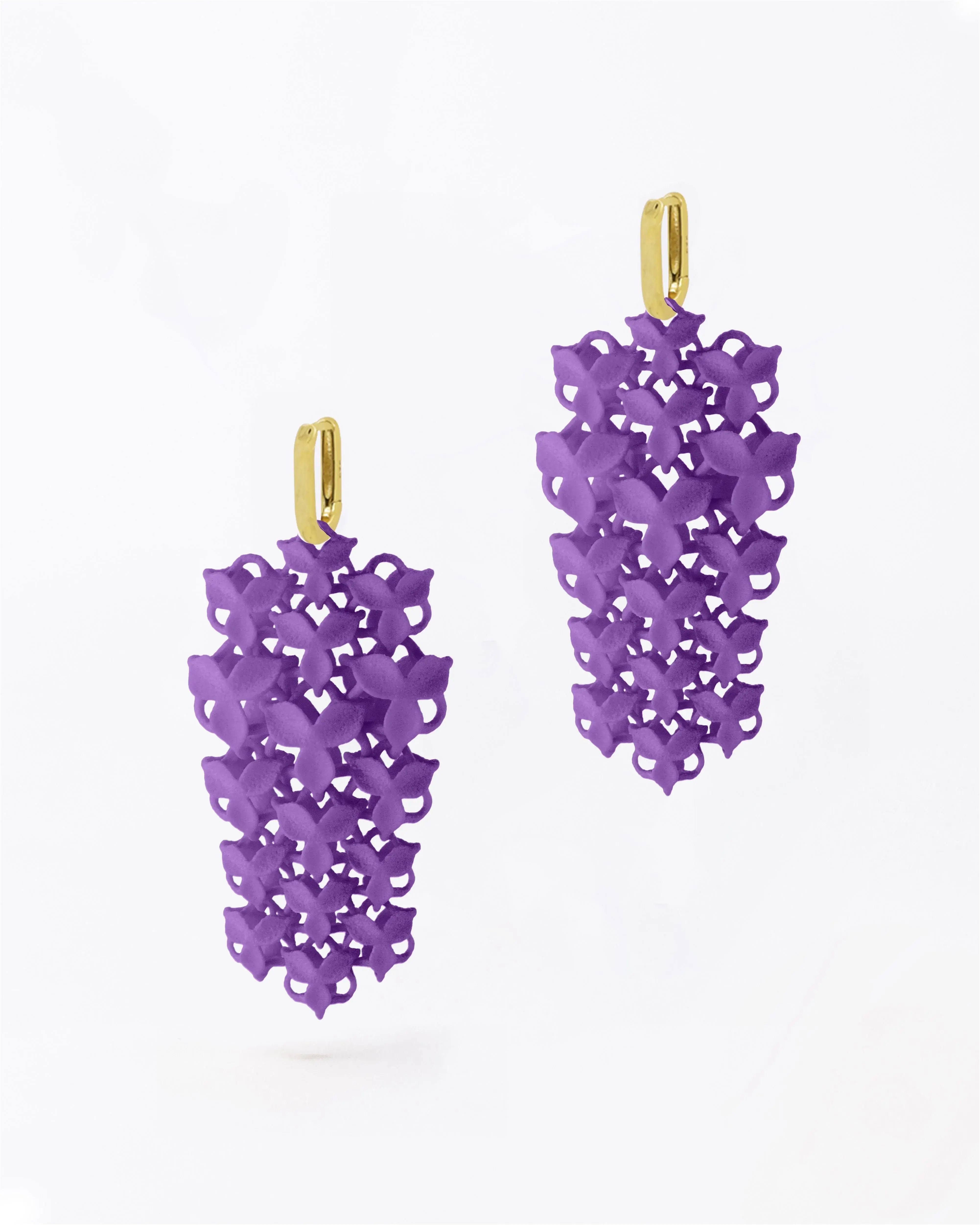 Boltenstern Fabnora Ohrringe Blossom Small Lavender Lila by BLAHASCHMUCK WIEN