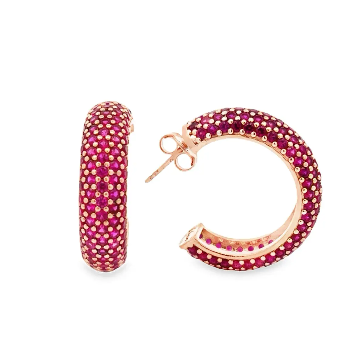 Labrioro Jewelry Paris Collection Pavé Creolen Nero by BLAHASCHMUCK Vienna