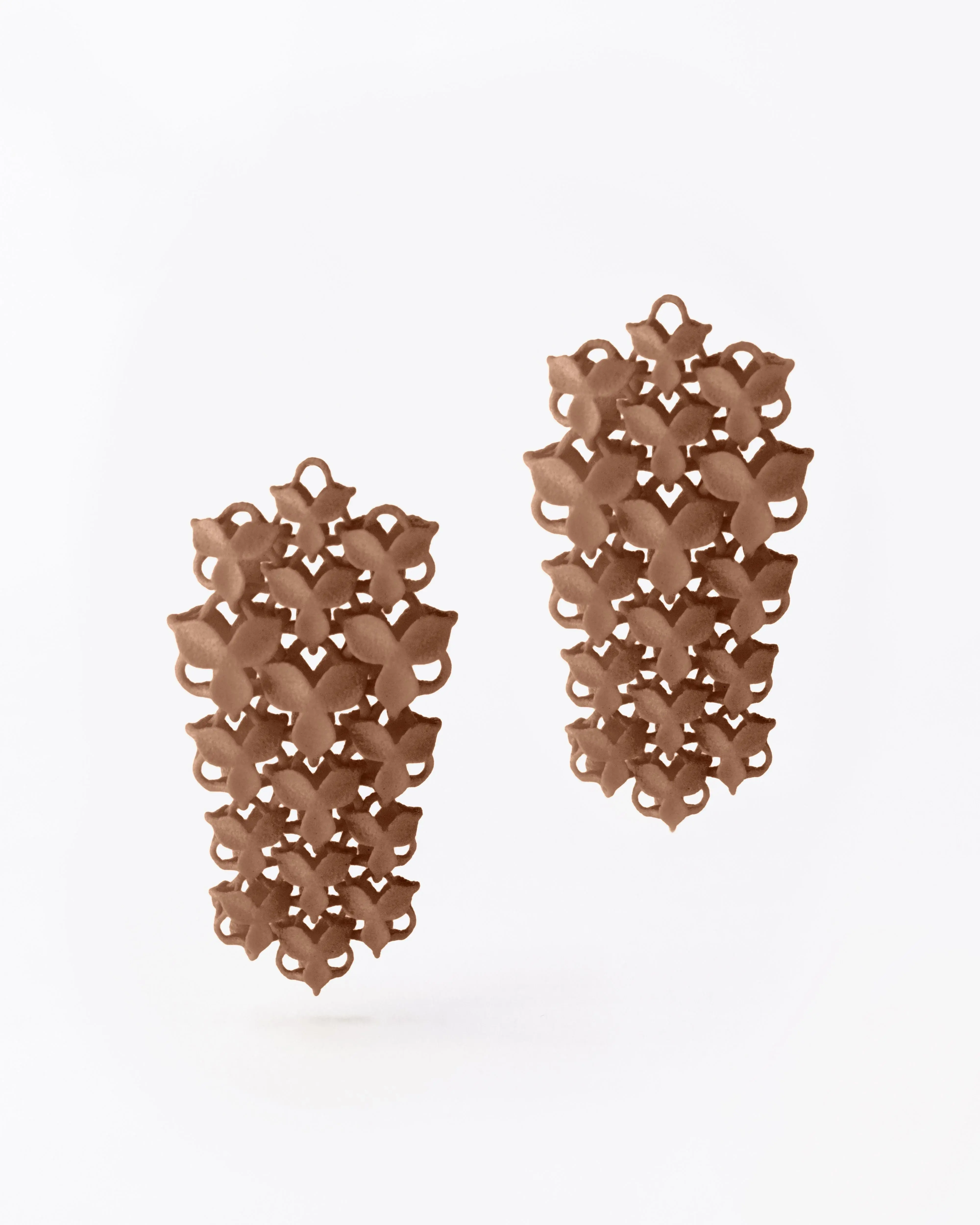 Boltenstern Fabnora Ohrringe Blossom Small Mocha Mousse by BLAHASCHMUCK WIEN