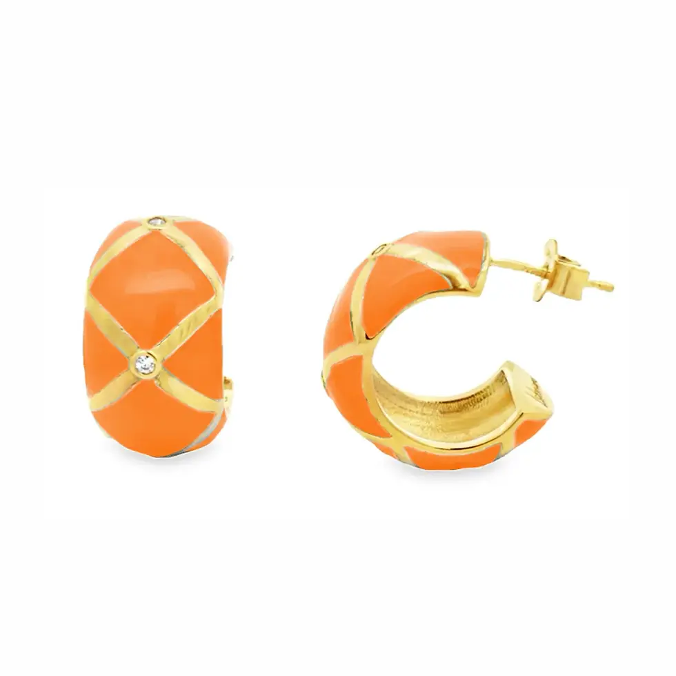 Labrioro Jewelry Charme Collection Creole Arancio Orange by BLAHASCHMUCK Vienna